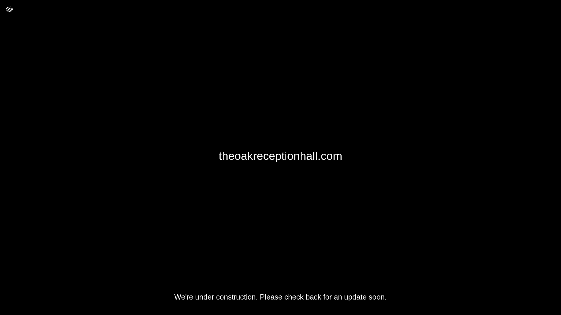 website screenshot of https://theoakreceptionhall.com/