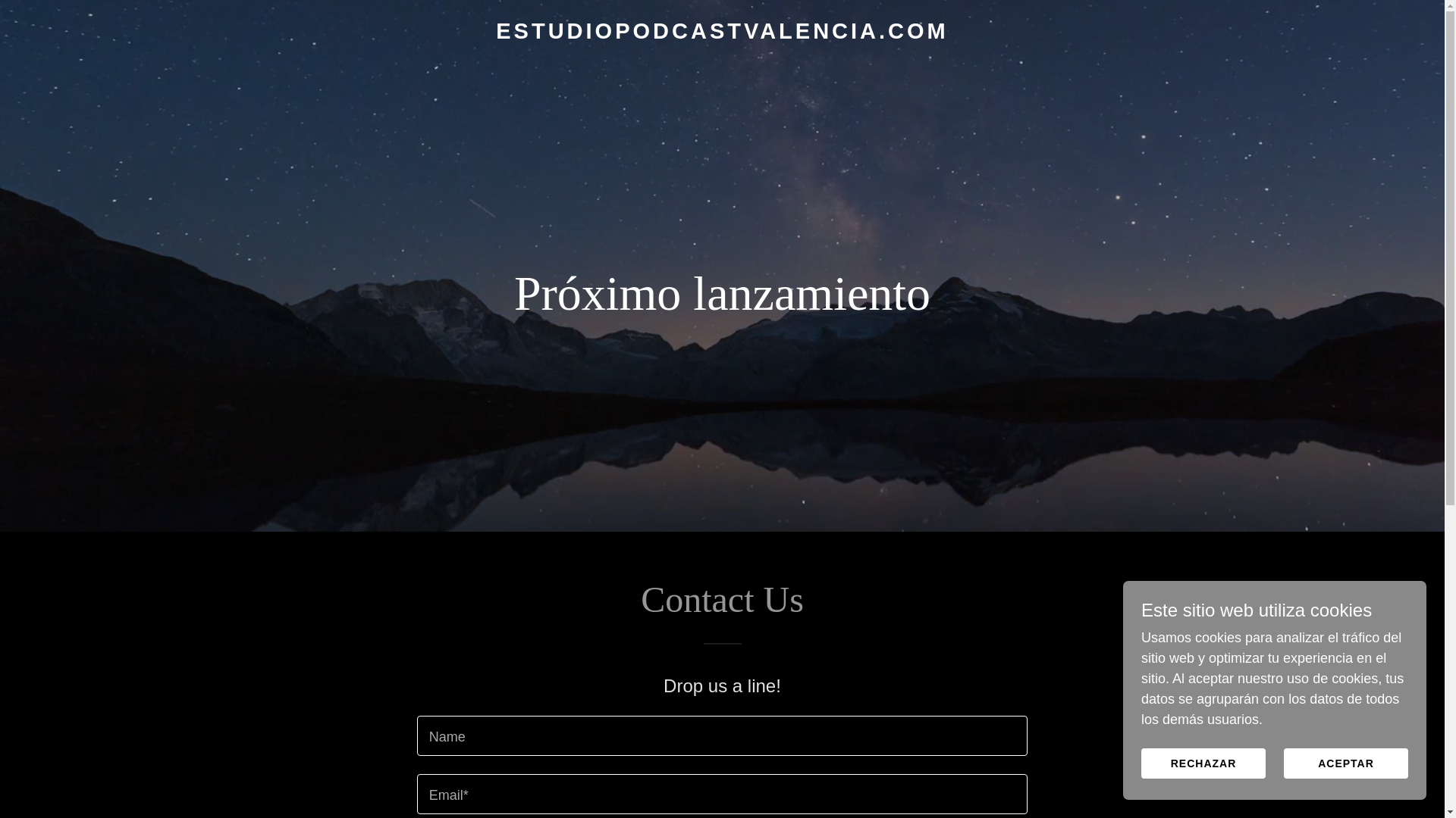 website screenshot of https://estudiopodcastvalencia.com/