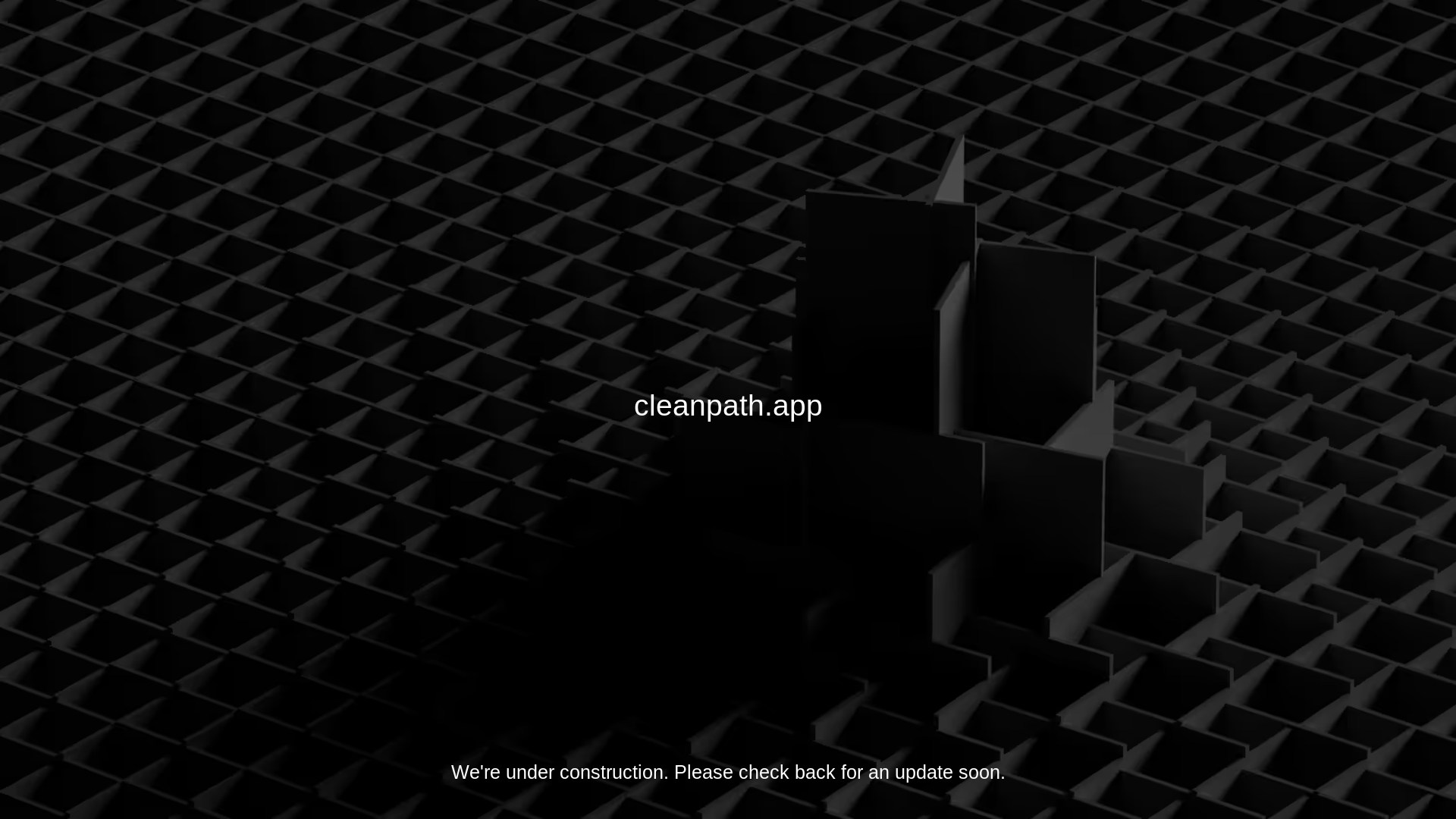 website screenshot of https://cleanpath.app/