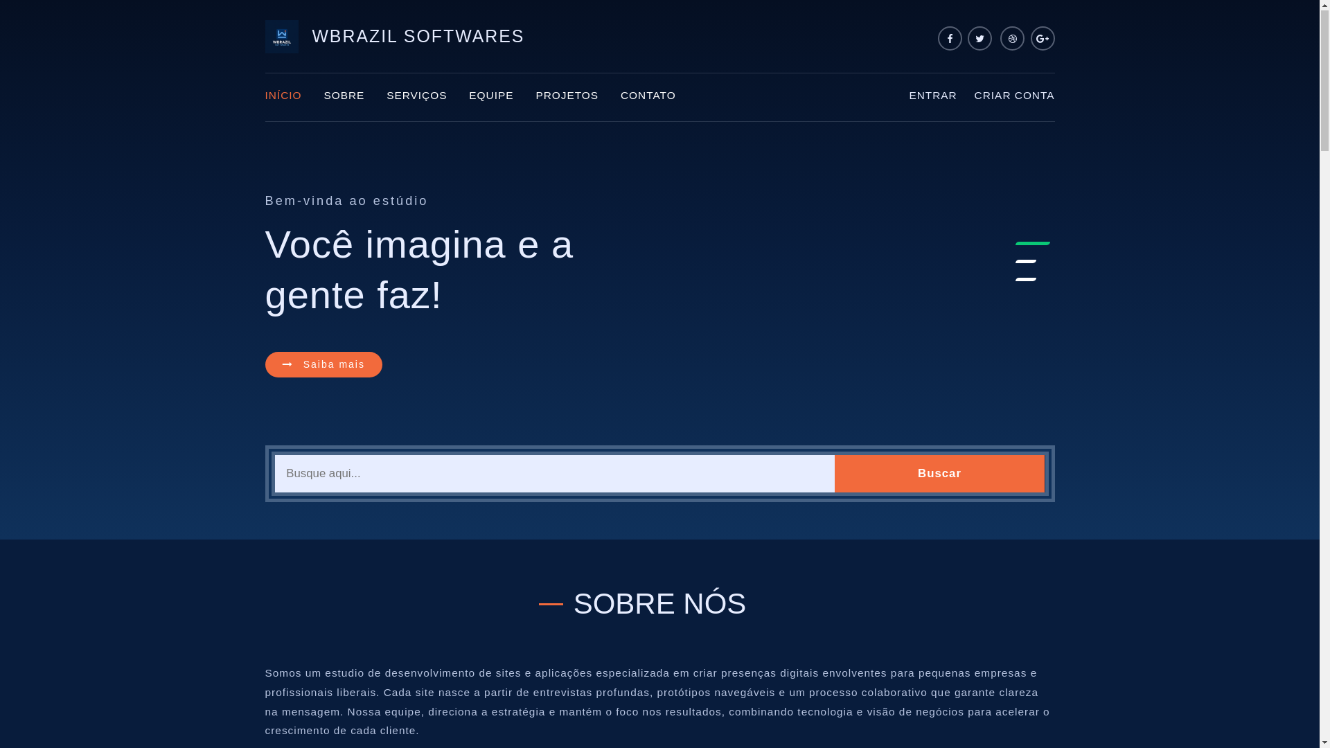 website screenshot of https://wbrazilsoftwares.com.br/