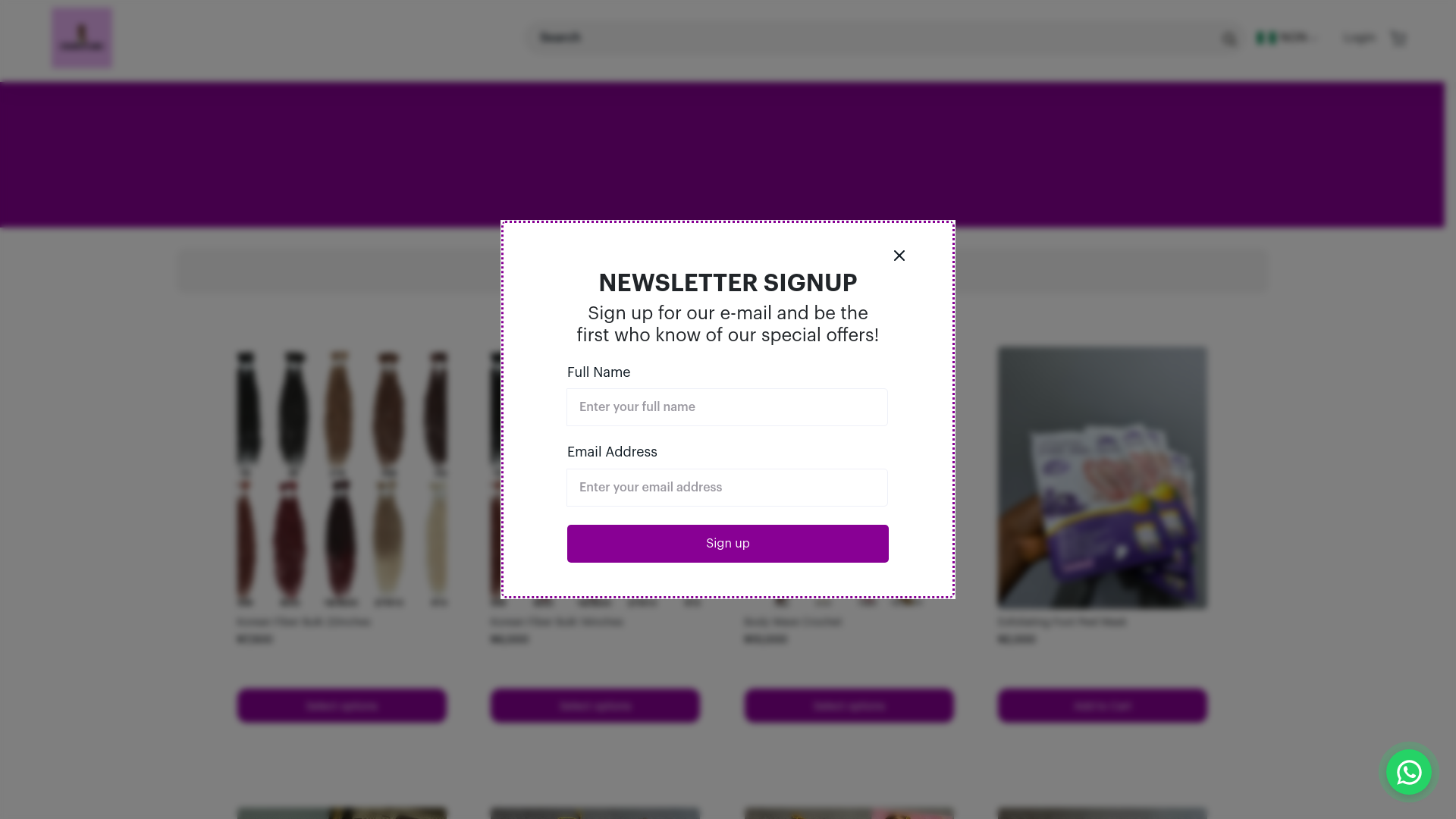 website screenshot of https://strandsbyabeni.com.ng/