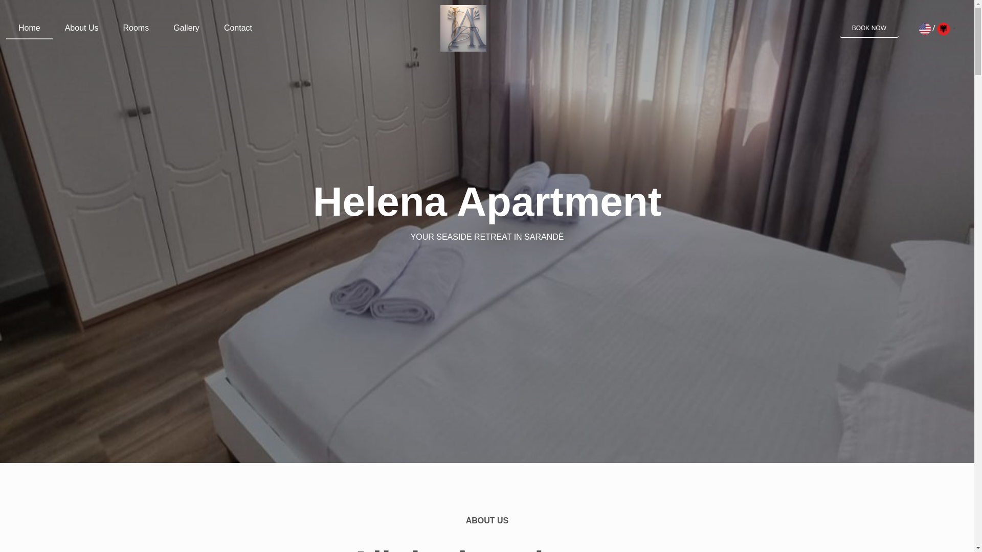 website screenshot of https://helena-apartments.al/
