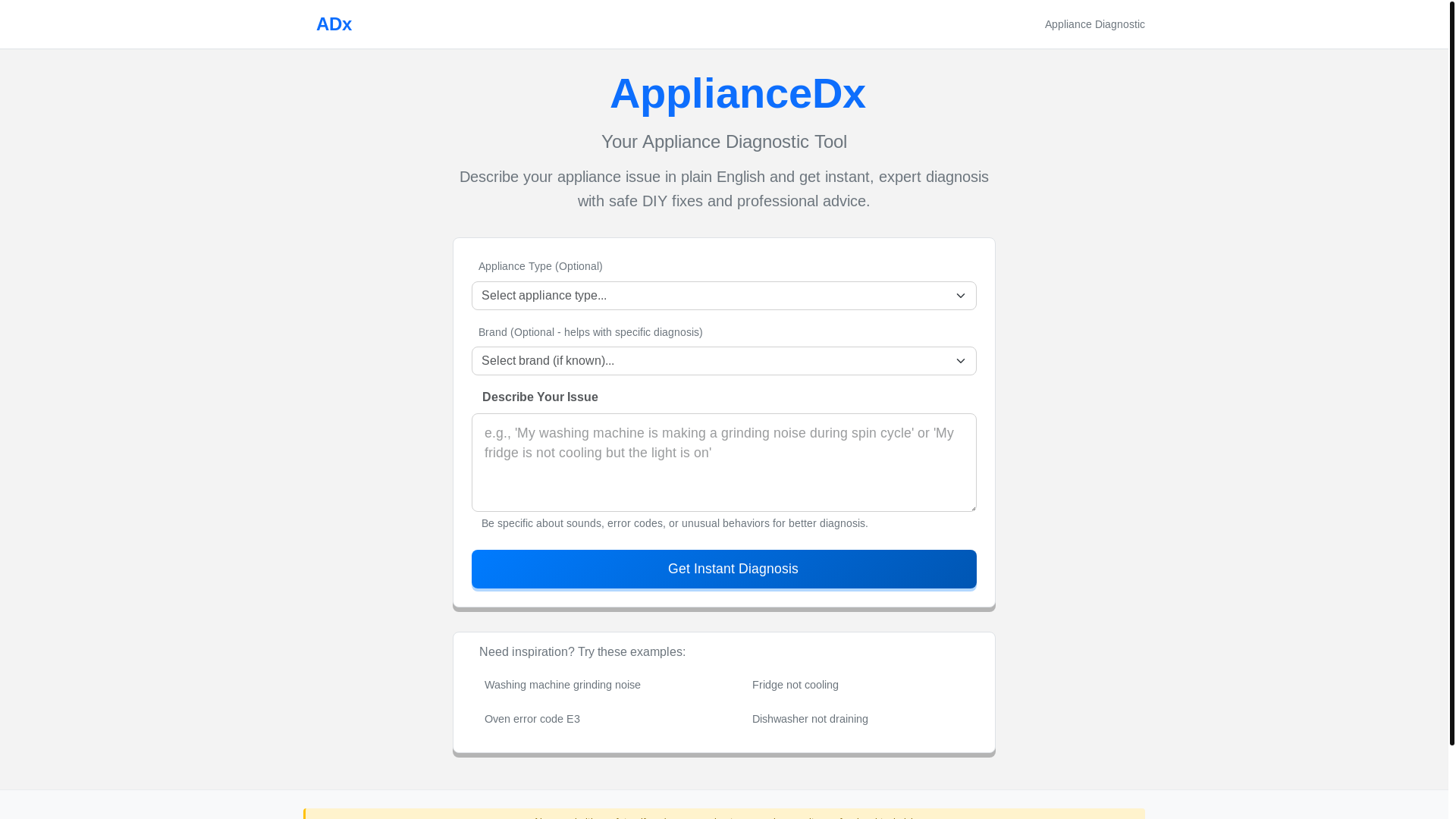 website screenshot of https://applicationdx.com/