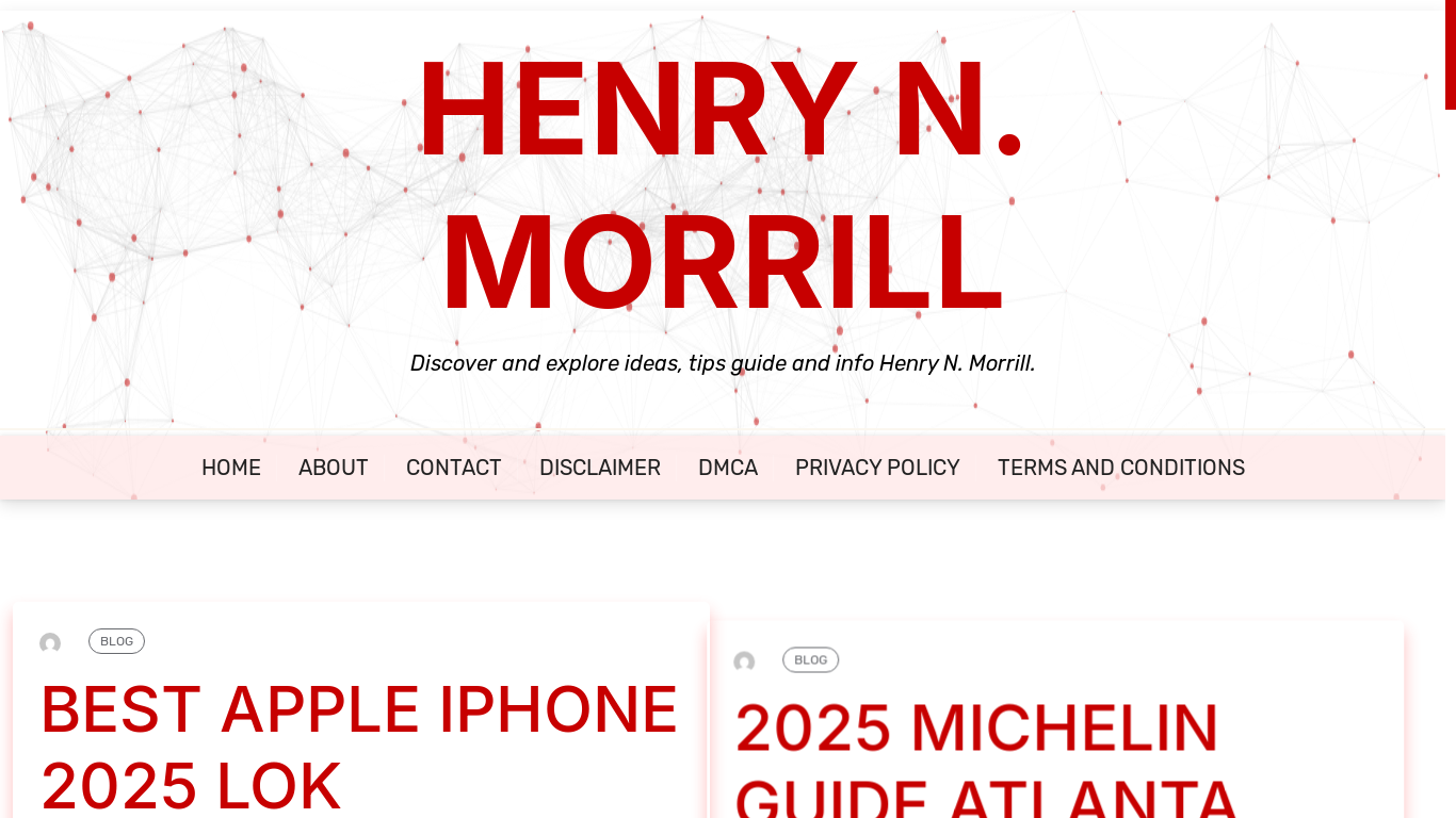 website screenshot of https://henrynmorrill.pages.dev/