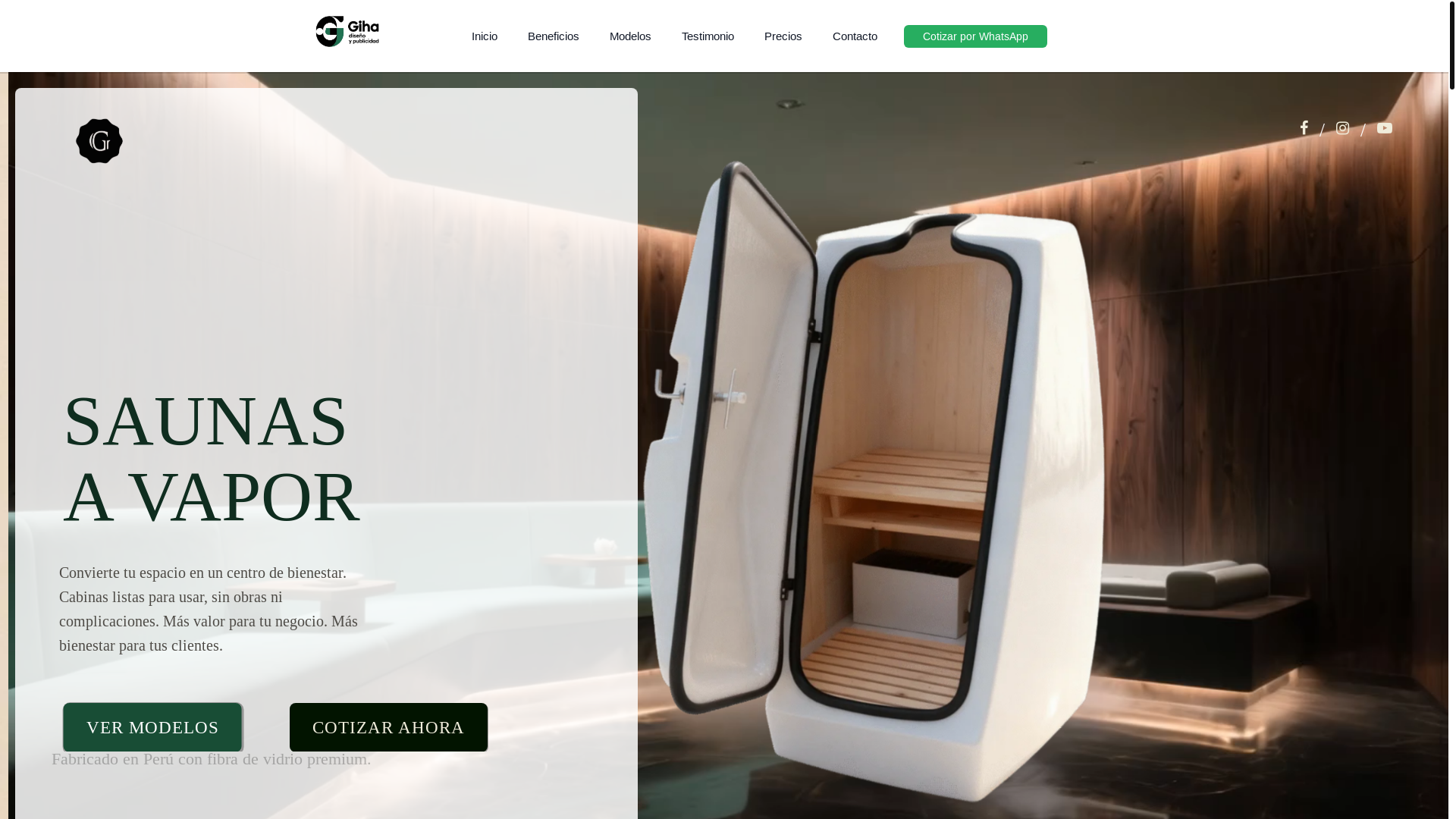 website screenshot of https://gihaperu.com/