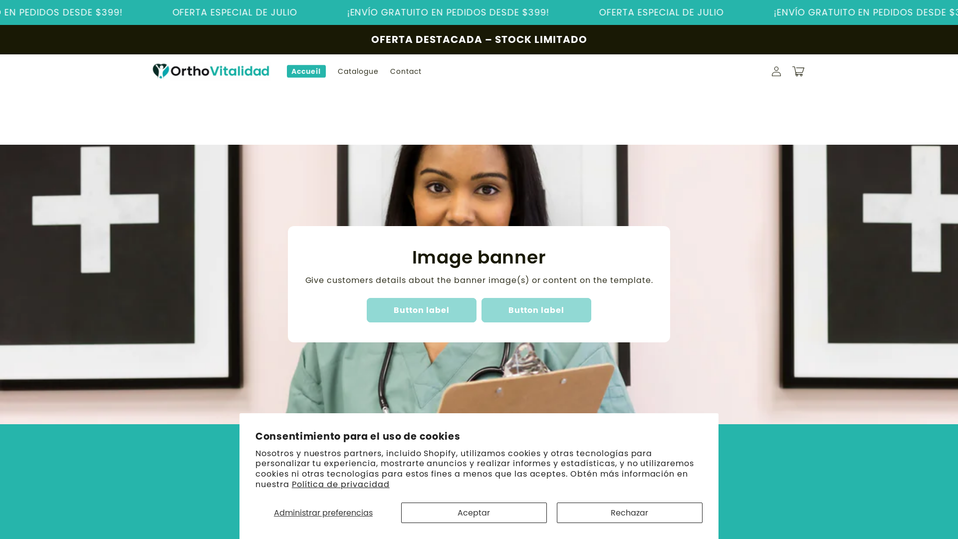website screenshot of https://orthovitalidad.com/