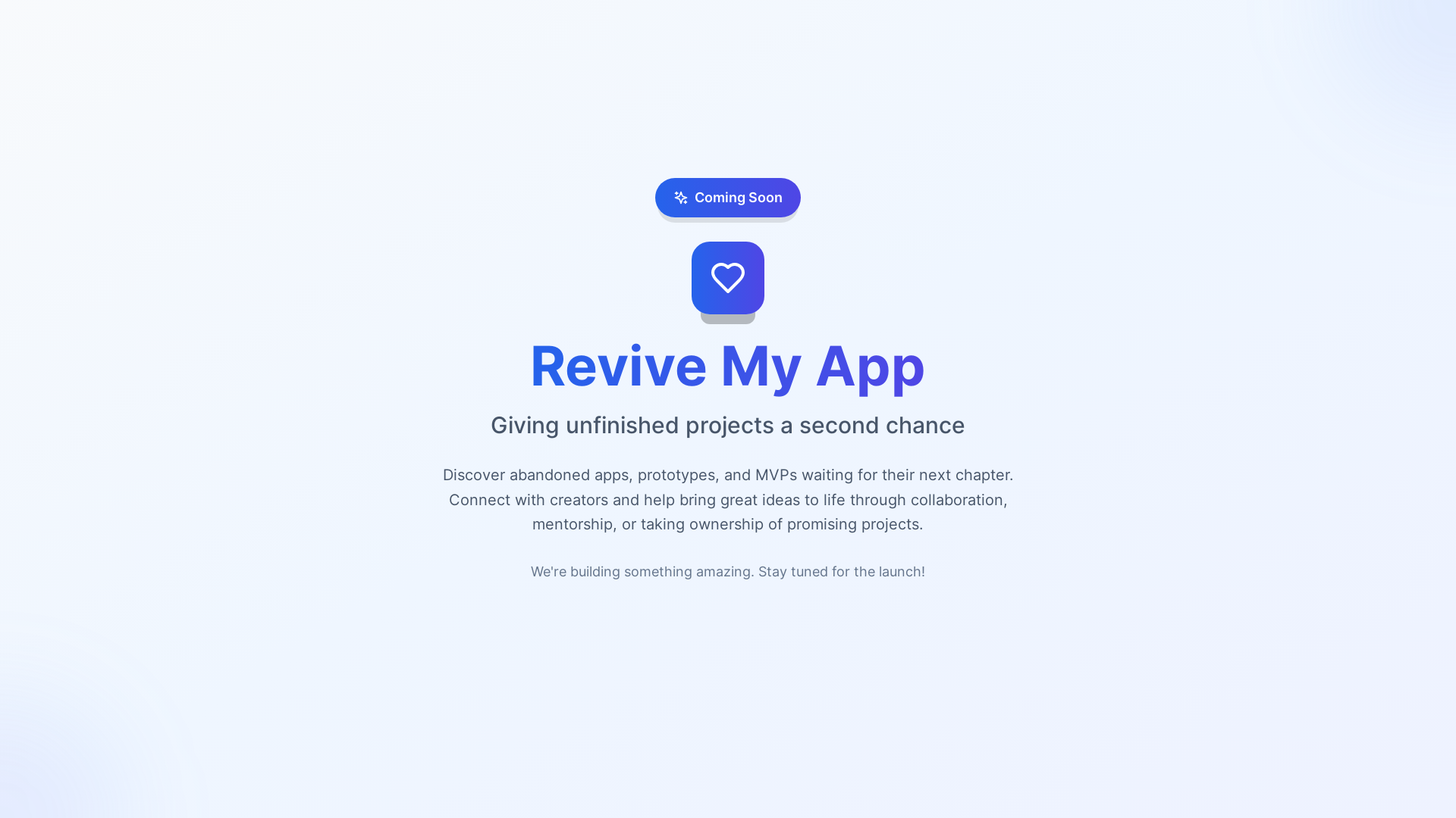 website screenshot of https://revivemy.app/