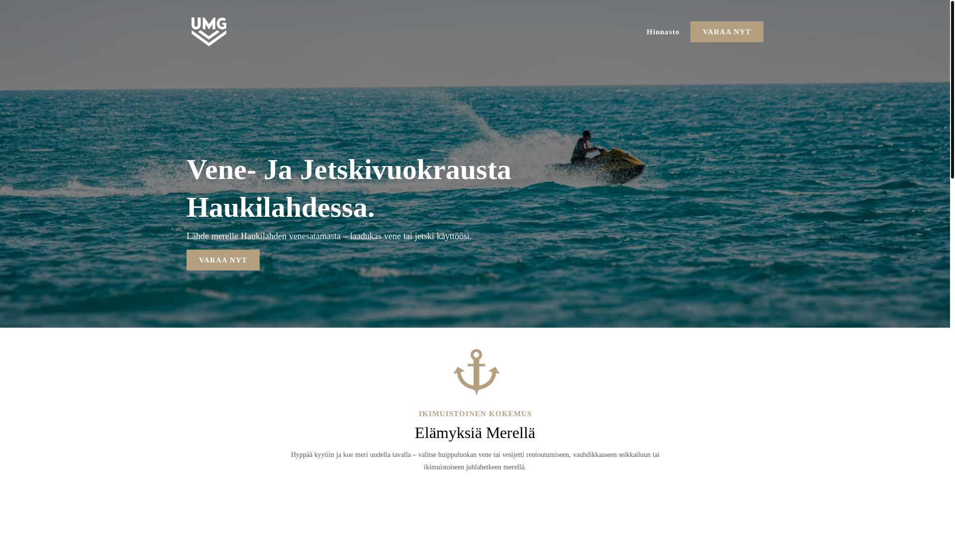 website screenshot of https://umgvuokraus.fi/