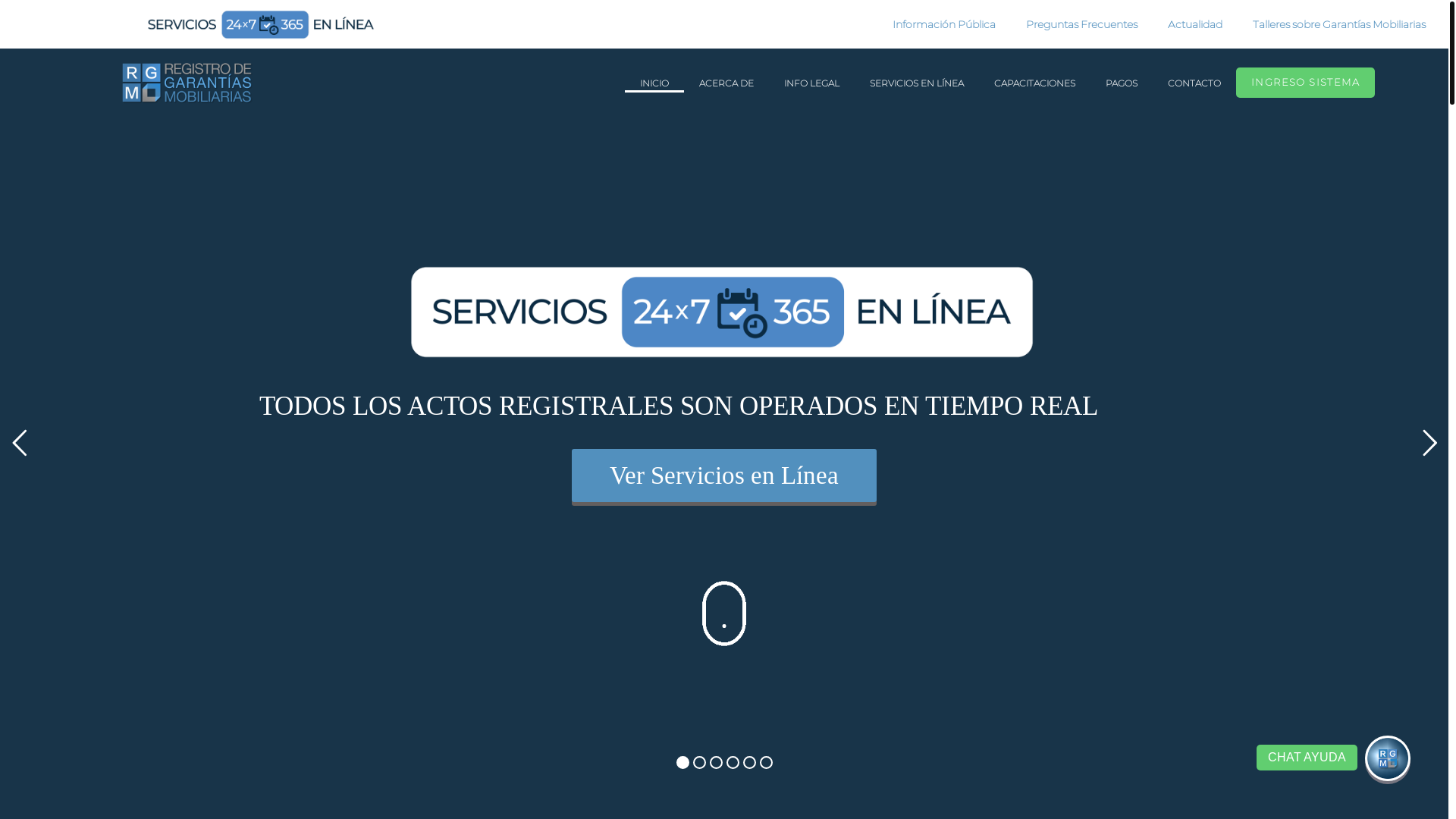 website screenshot of https://rgm.gob.gt/