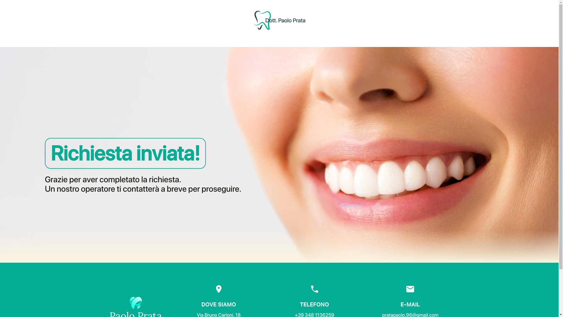 website screenshot of https://romapaoloprata.com/