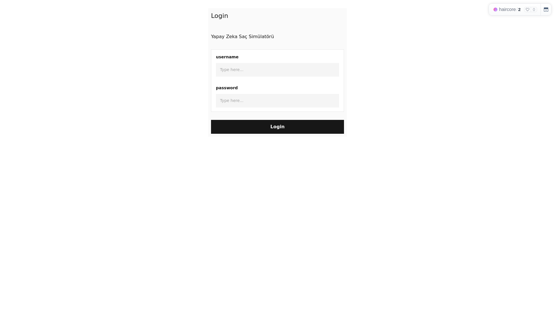 website screenshot of https://haircore.online/