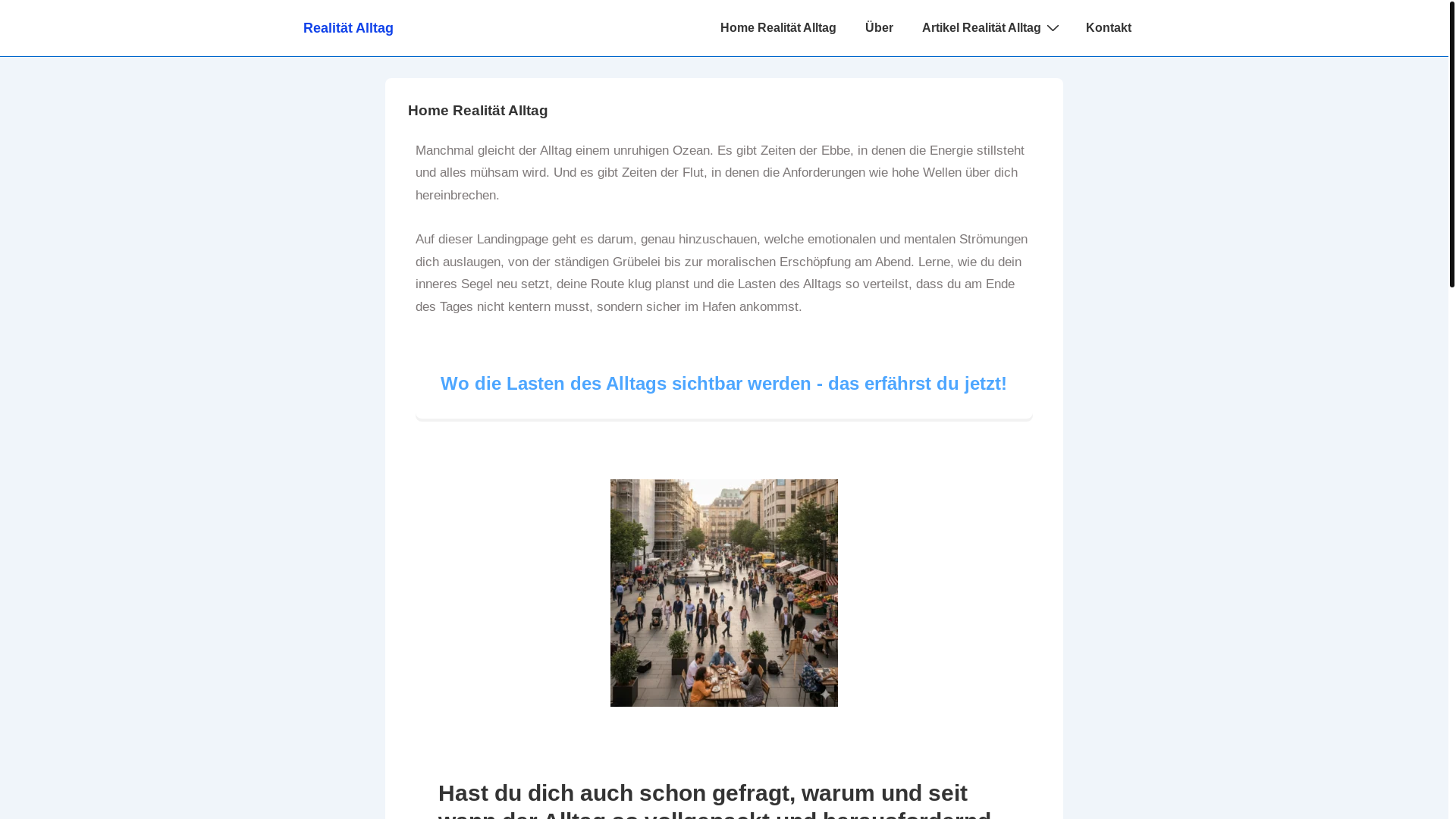 website screenshot of https://realitaet-alltag.de/