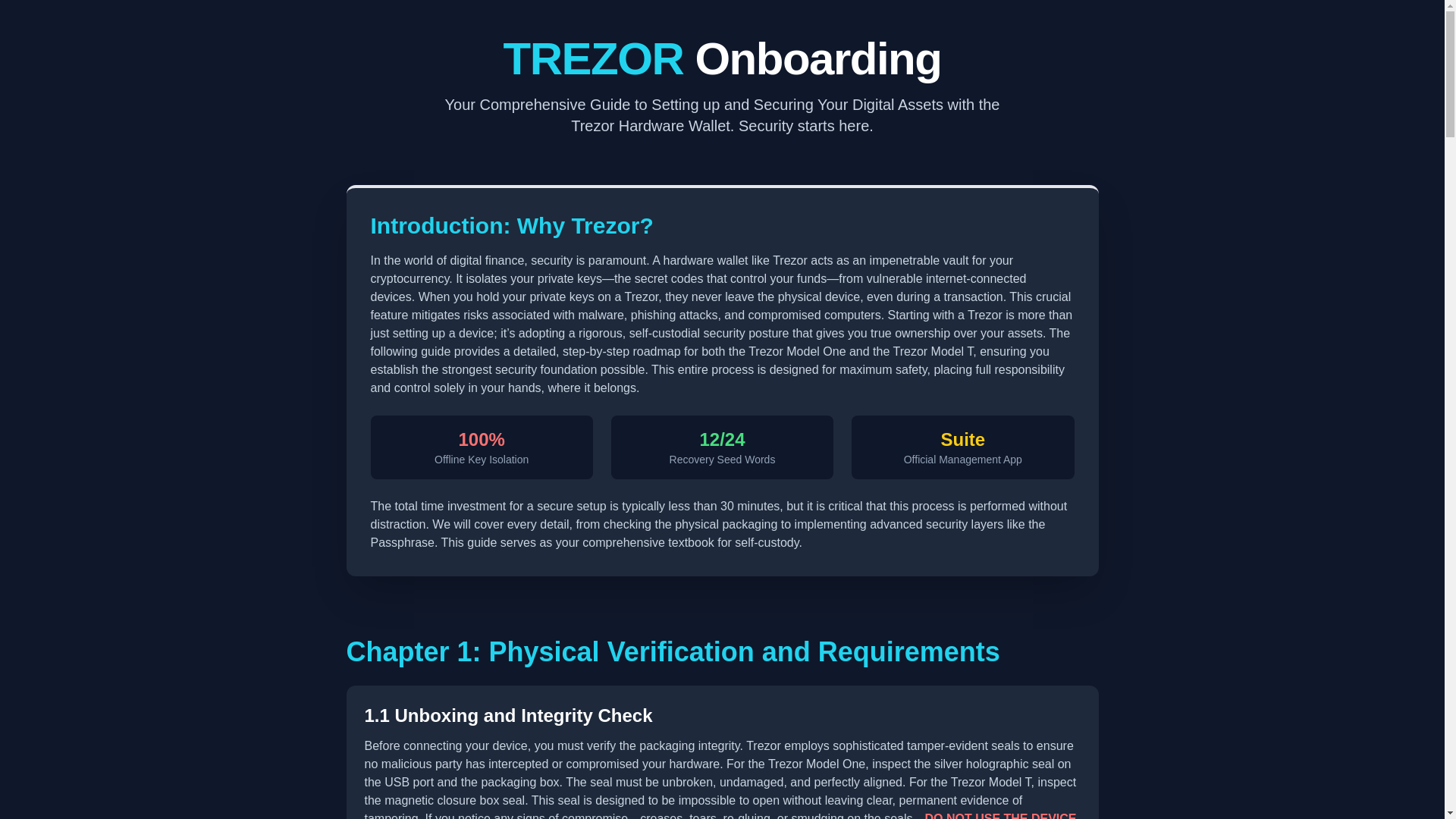 website screenshot of https://overview-start-trezor-io.pages.dev/