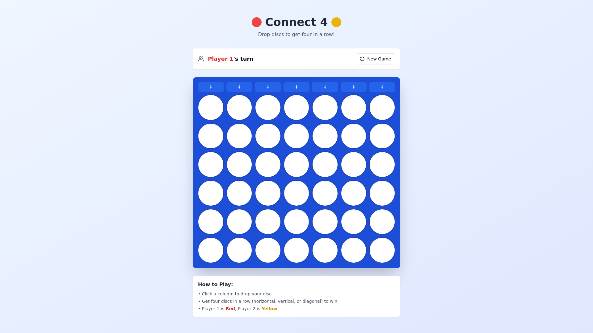 website screenshot of https://connect4-3xf.pages.dev/