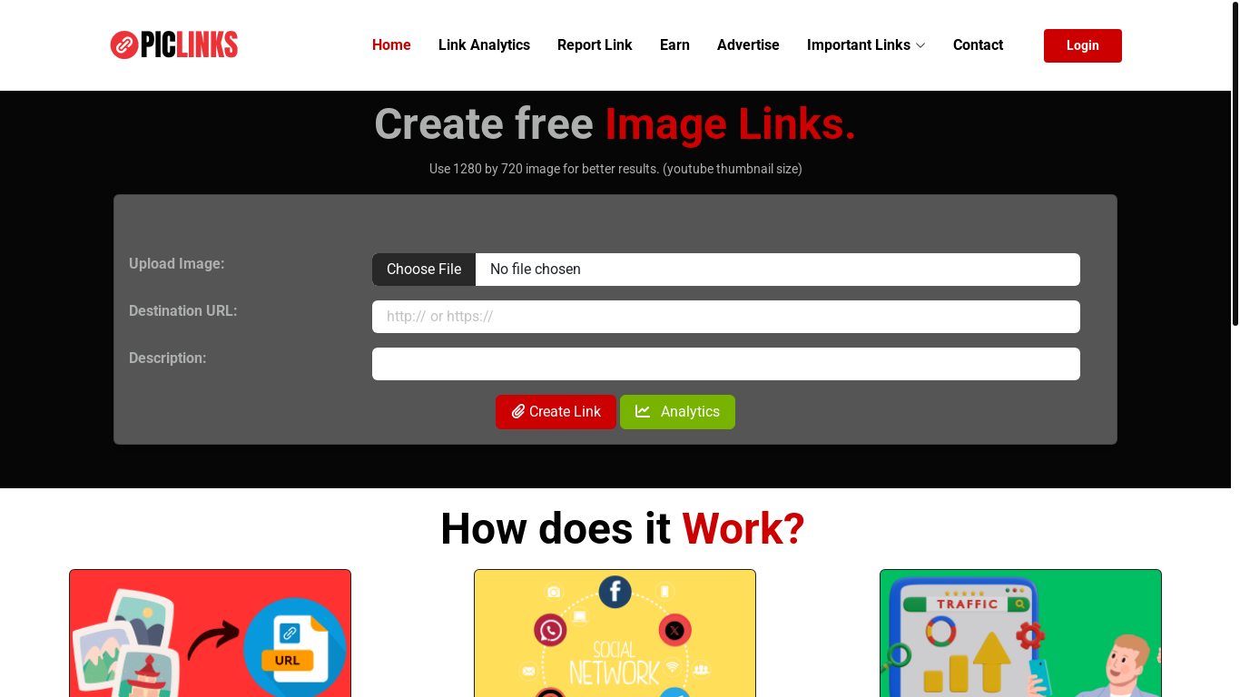 website screenshot of https://piclinks.in/share?%0Au=61048320250610