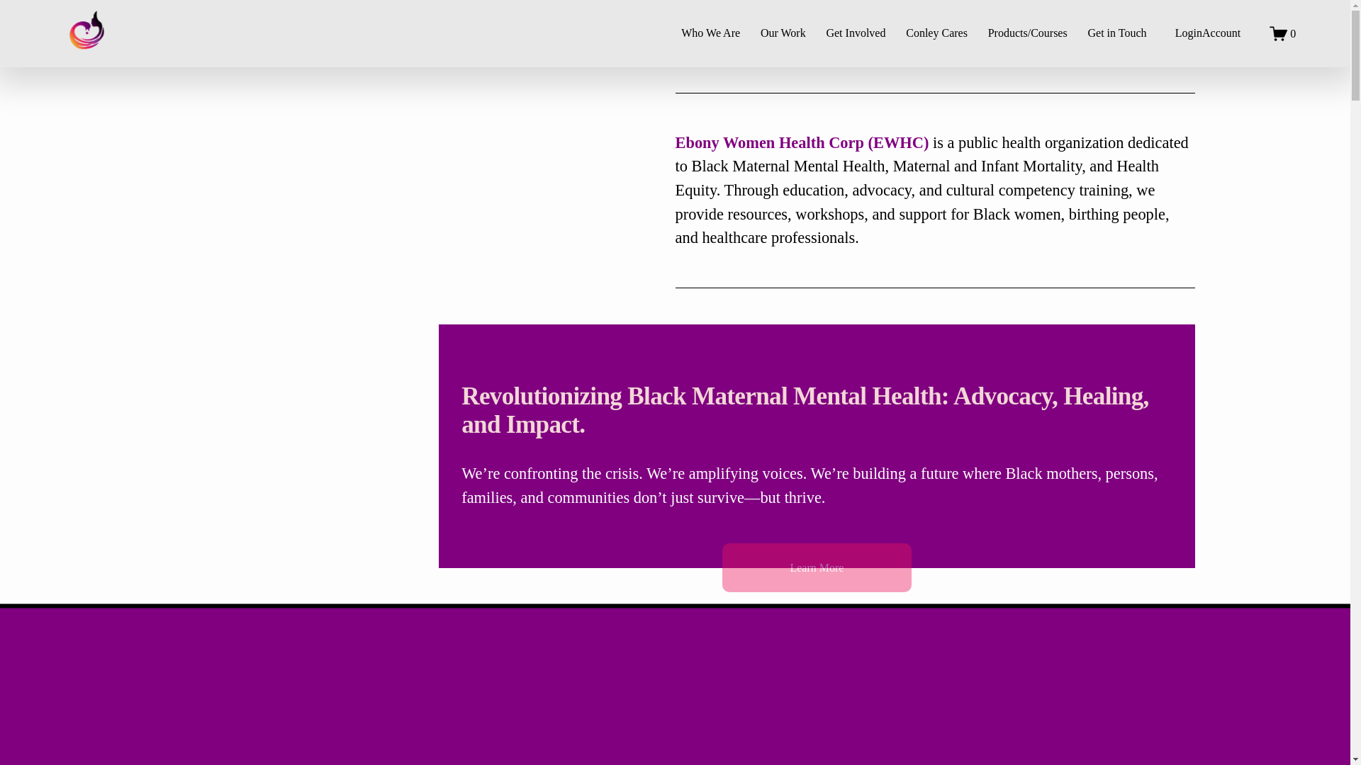 website screenshot of https://ebonywomenhc.com/
