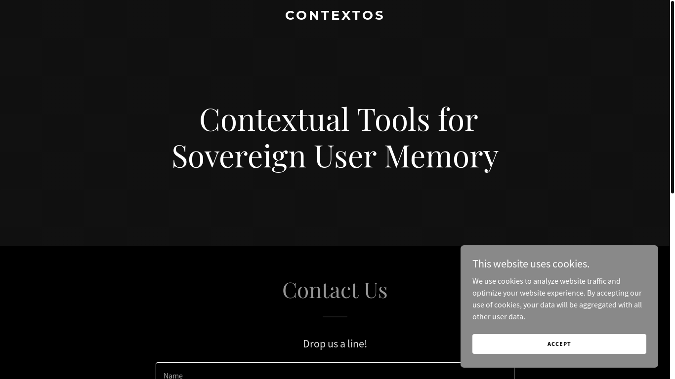 website screenshot of https://contextos.dev/