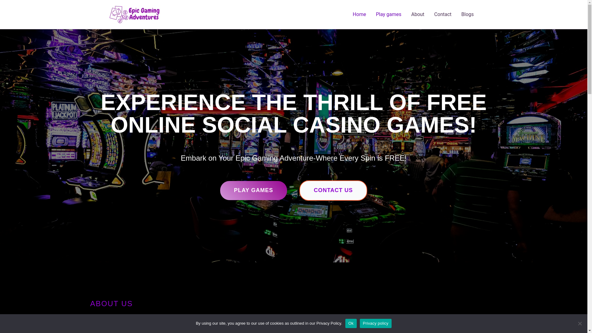 website screenshot of https://fungamesadventures.com/
