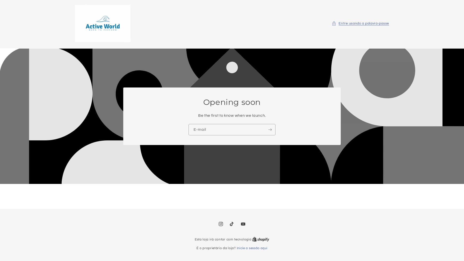 website screenshot of https://activeworld.store/