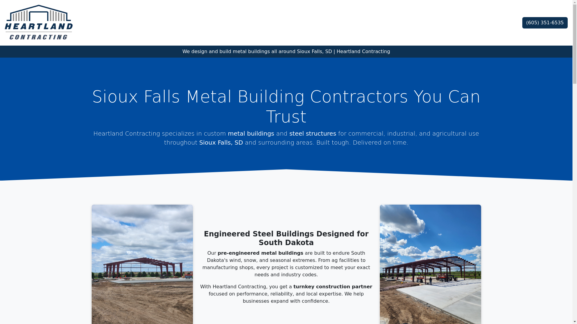 website screenshot of https://heartland-contracting.pages.dev/