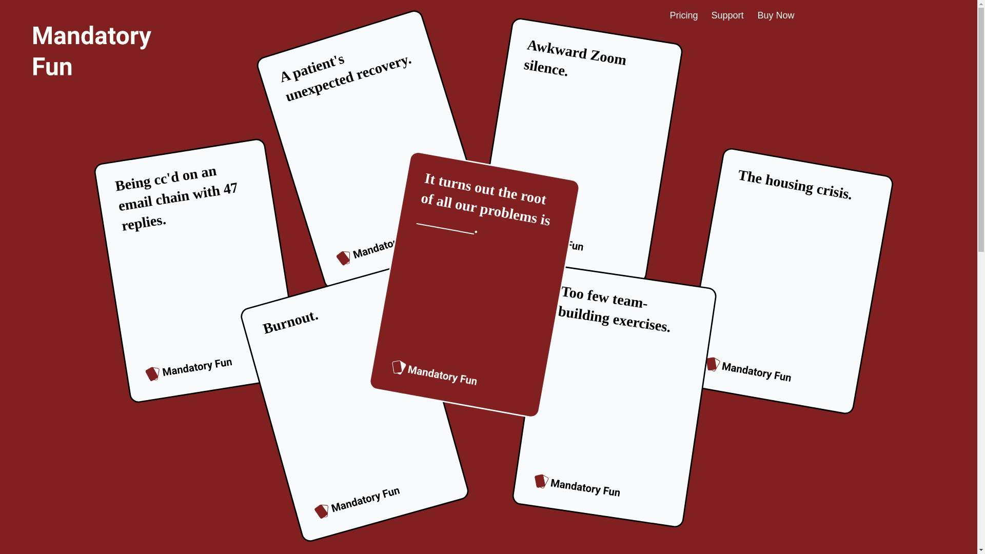 website screenshot of https://mandatory-fun.pages.dev/