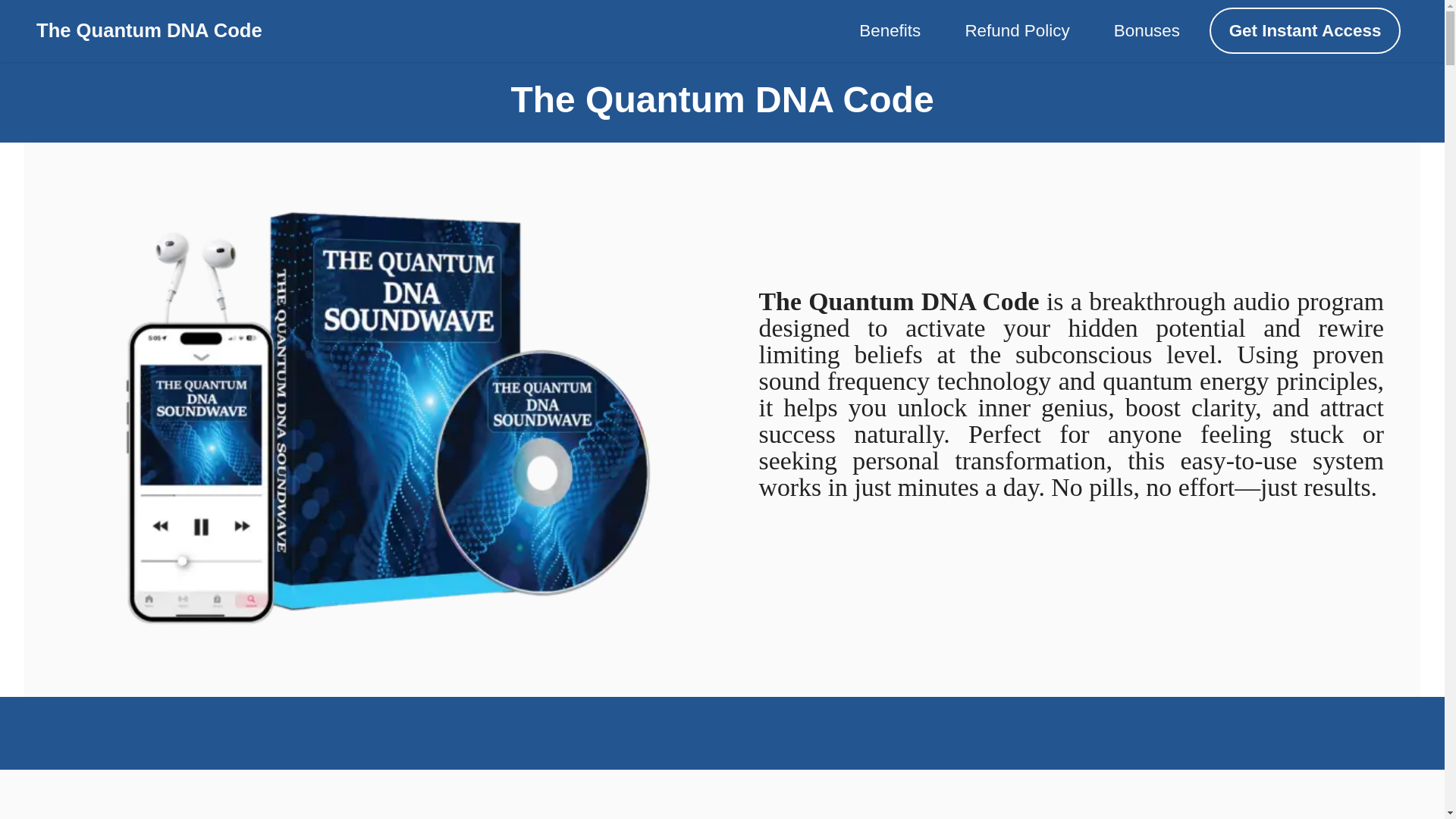 website screenshot of https://quantumdnacode.com/