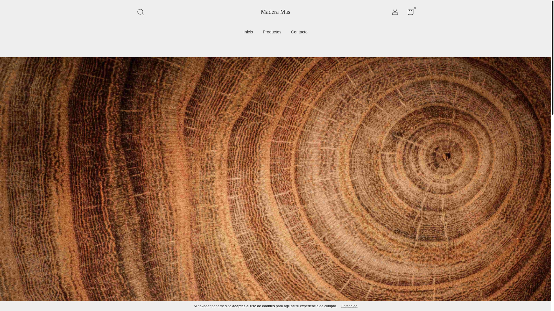 website screenshot of https://maderamas.com.ar/