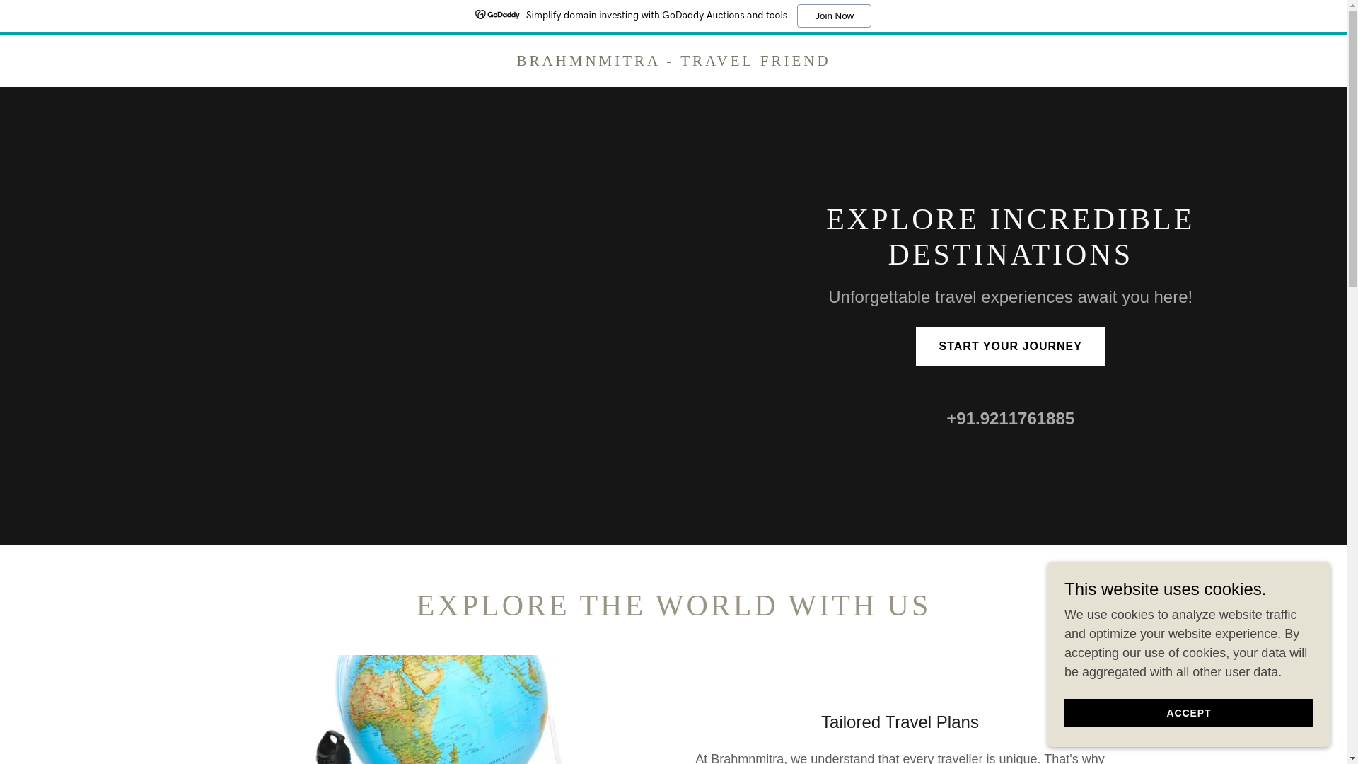 website screenshot of https://brahmnmitra.com/