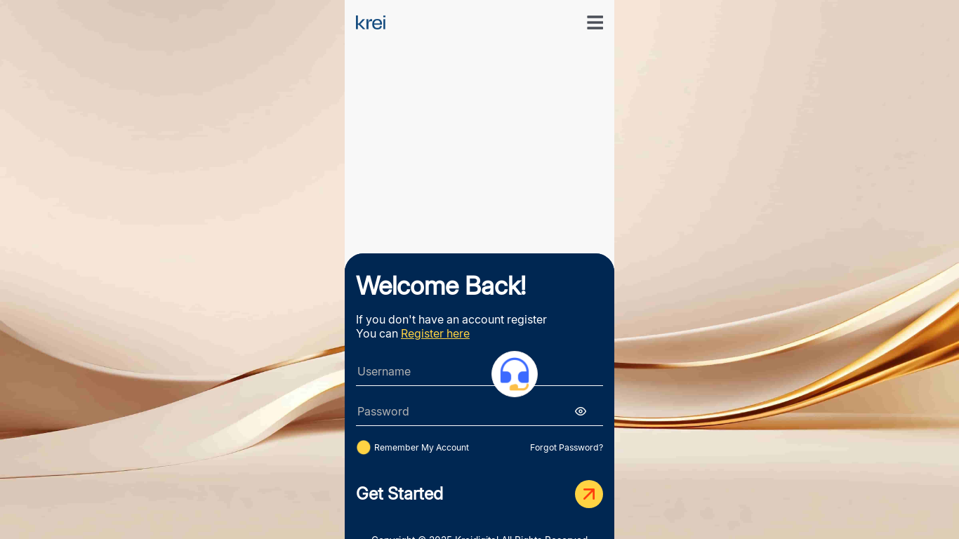 website screenshot of https://kreidigitalicreative.com/