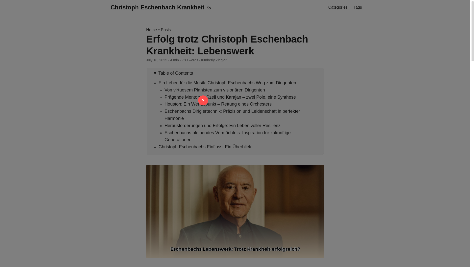 website screenshot of https://christoph-eschenbach-krankheit.pages.dev/