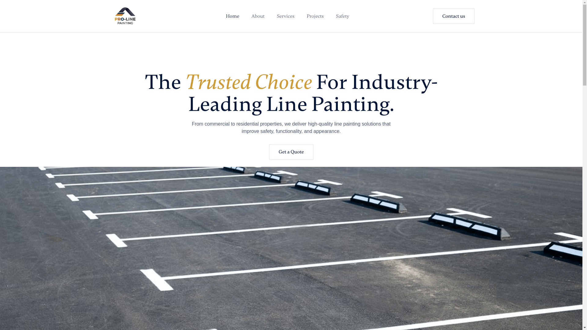 website screenshot of https://prolinepaintingltd.co/