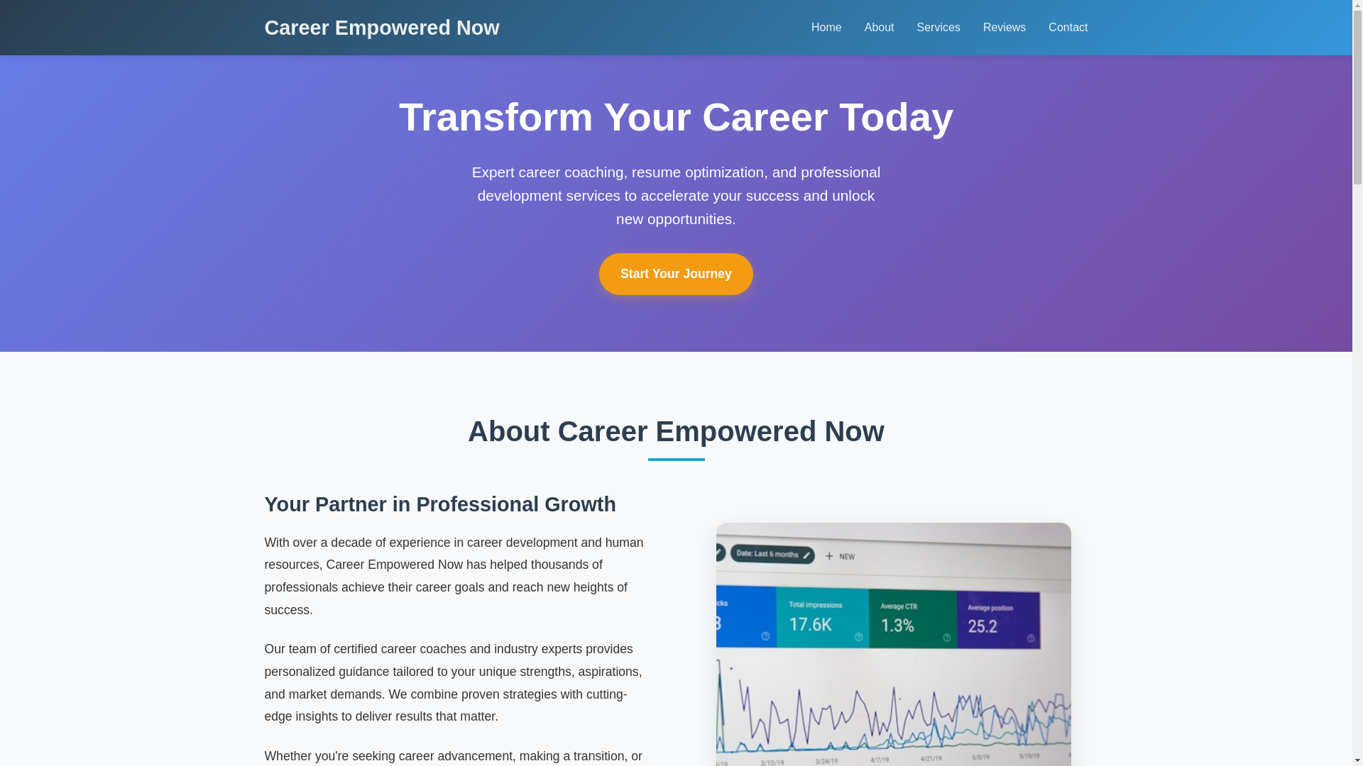 website screenshot of https://careerempowerednow.digital/