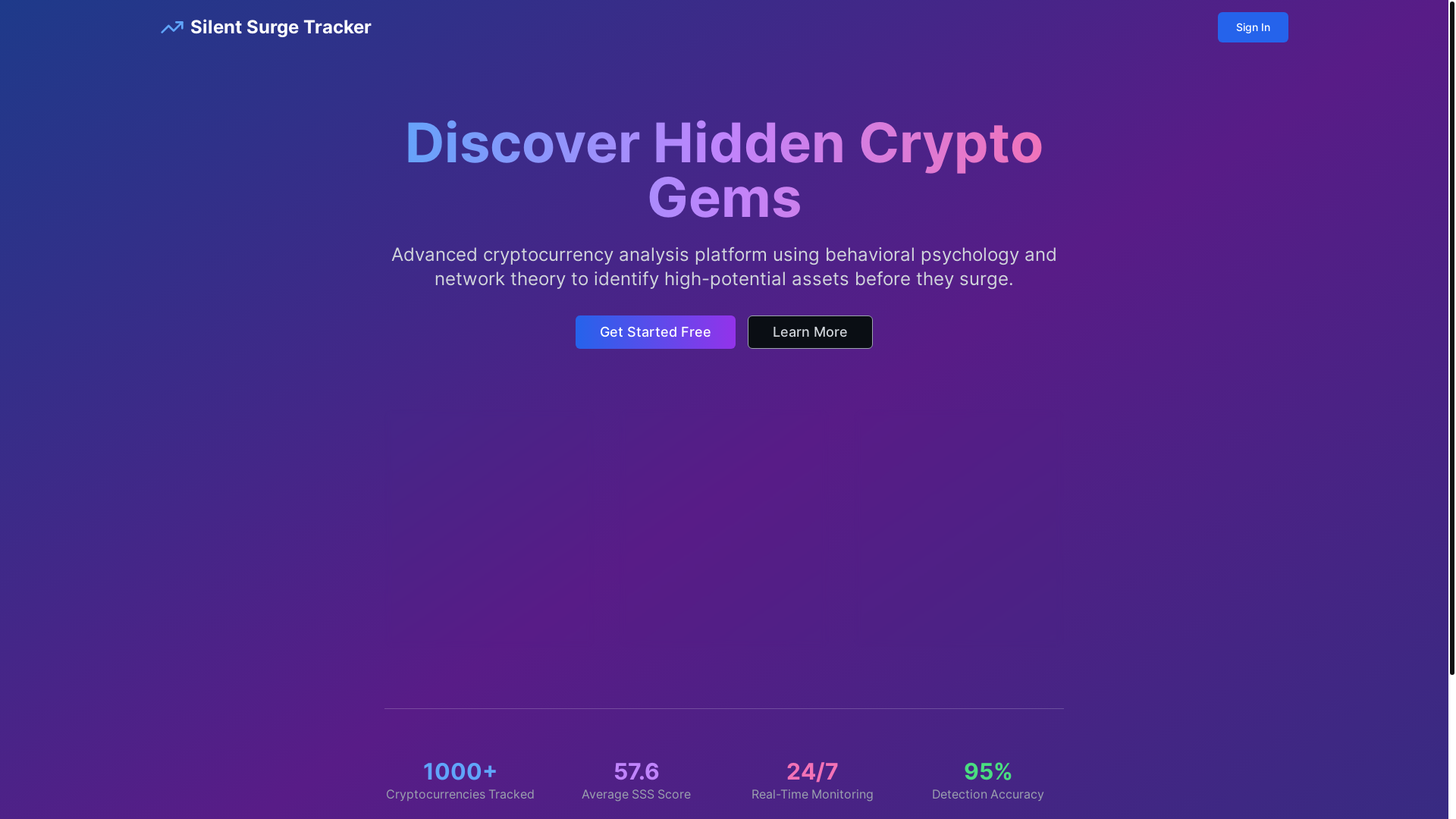 website screenshot of https://silentsurgetracker.com/