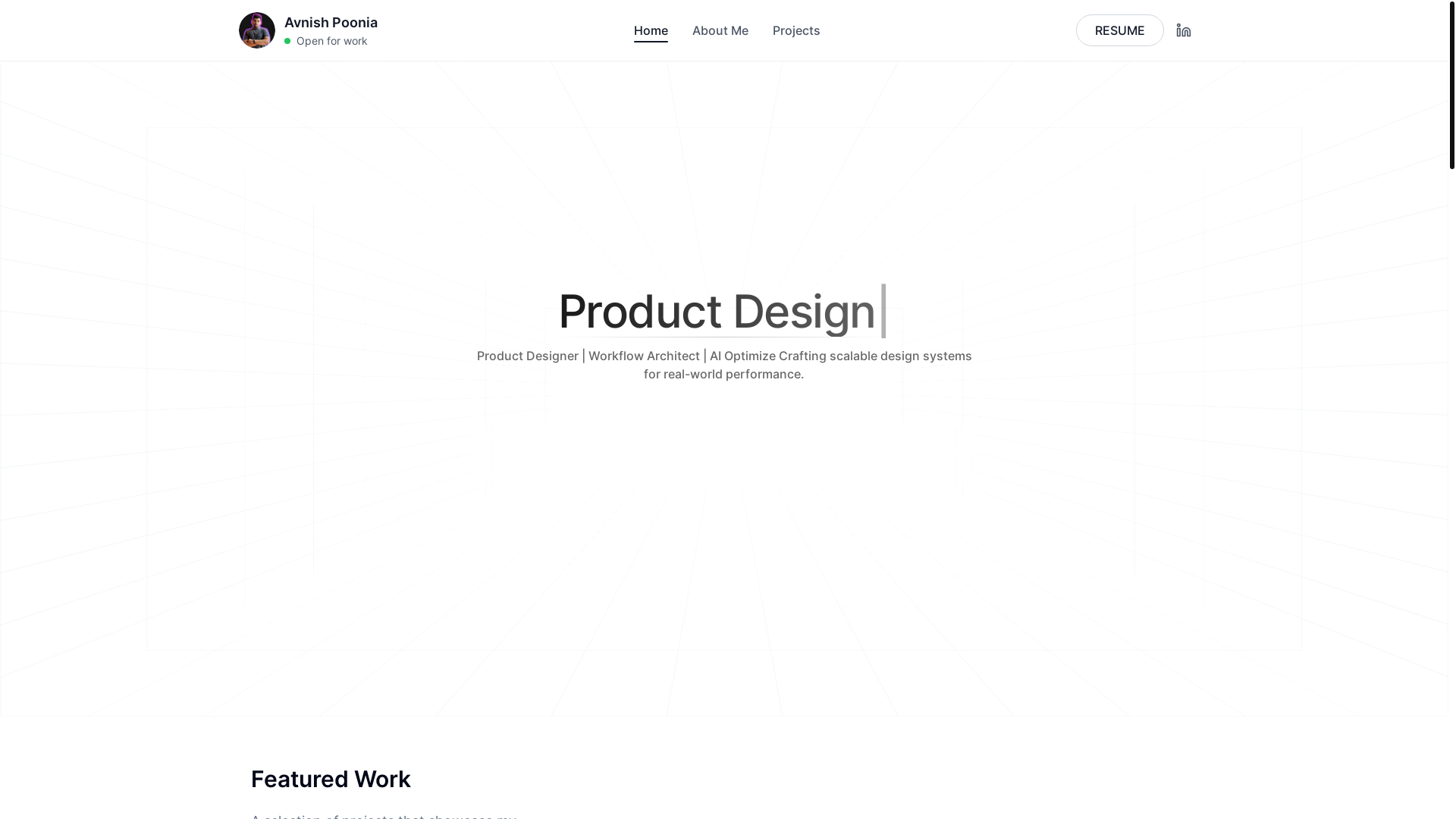 website screenshot of https://avnishpoonis.com/