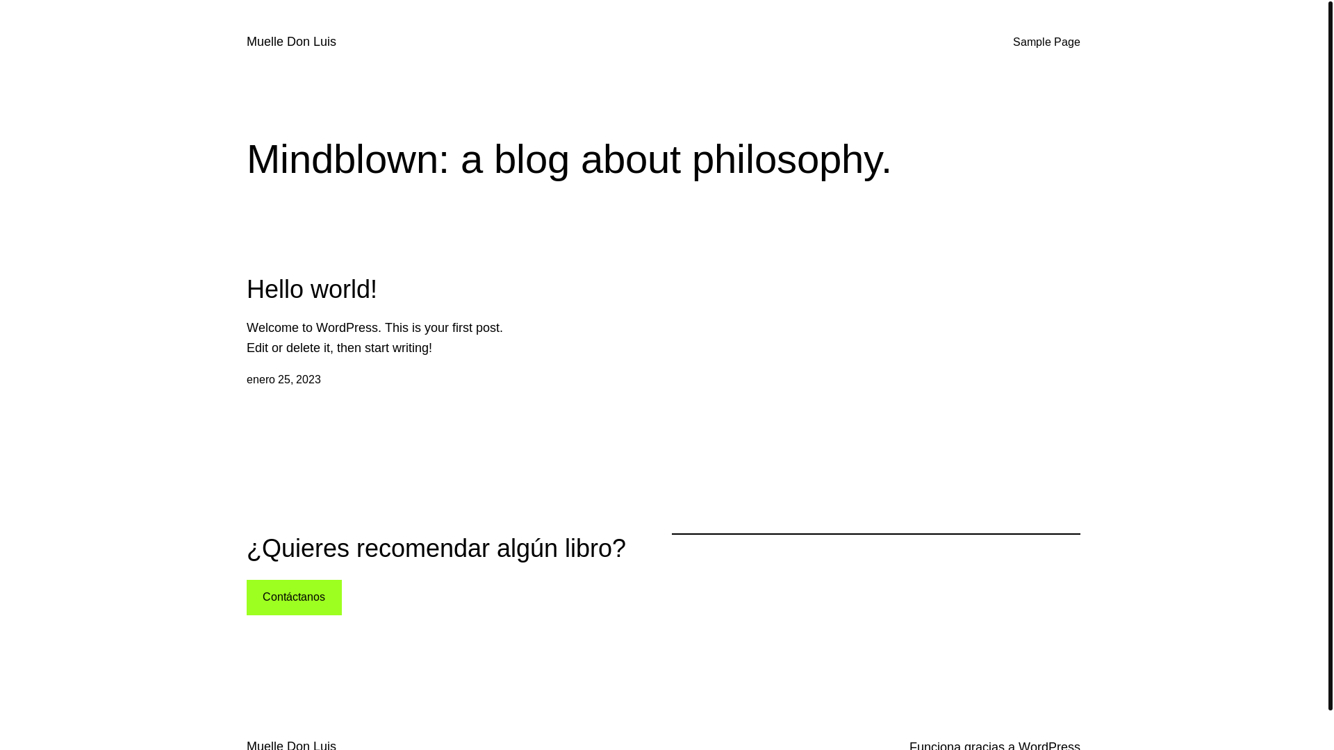 website screenshot of https://muelledonluis.com/