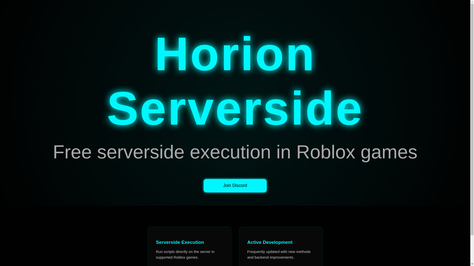 website screenshot of https://horionserverside.pages.dev/