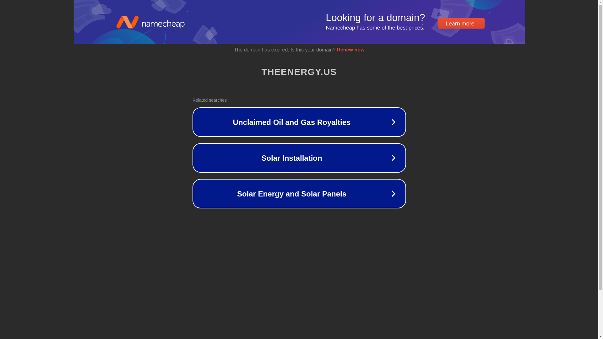 website screenshot of https://theenergy.us/