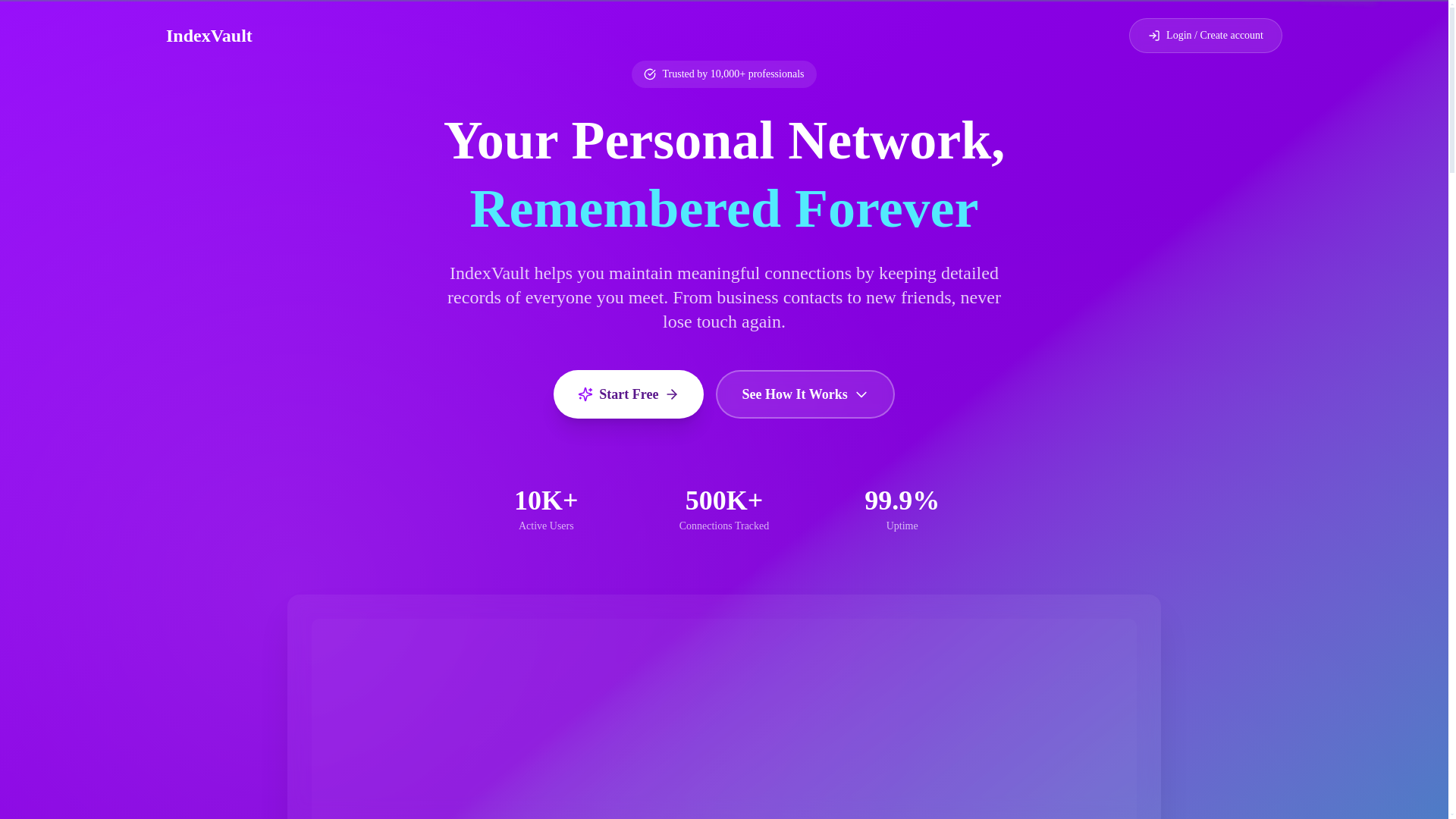 website screenshot of https://indexvault-1os.pages.dev/