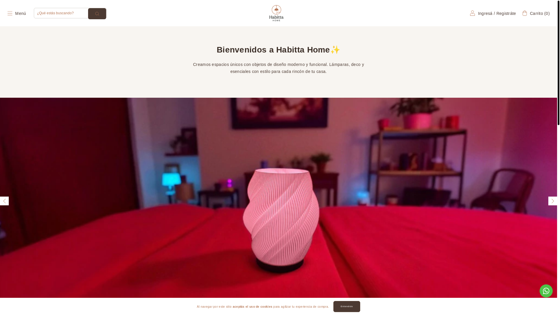 website screenshot of https://habittahome.com.ar/