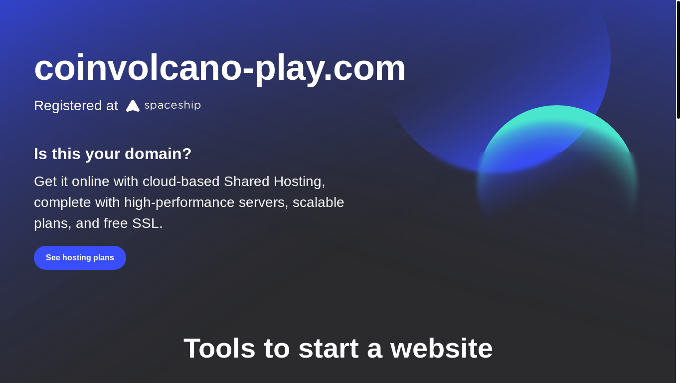 website screenshot of https://coinvolcano-play.com/