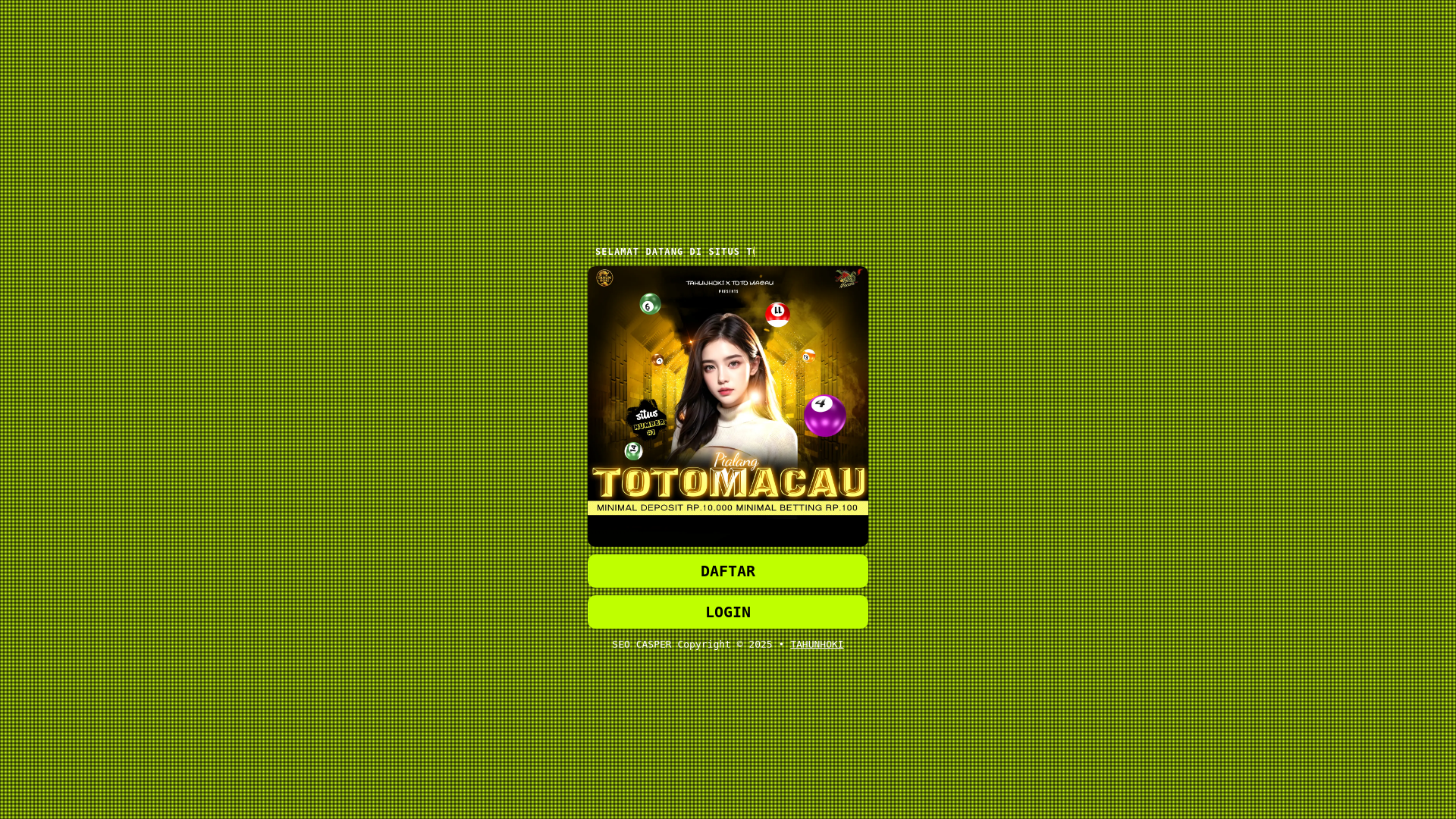 website screenshot of https://daftar-tahunhoki.pages.dev/