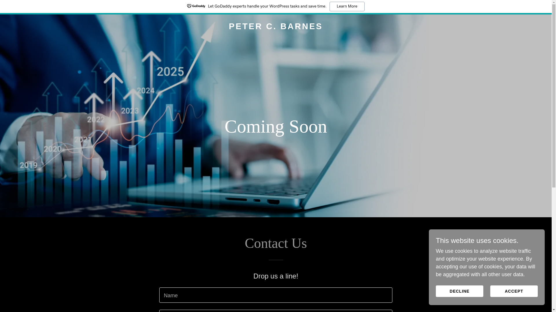 website screenshot of https://petercbarnes.co.uk/