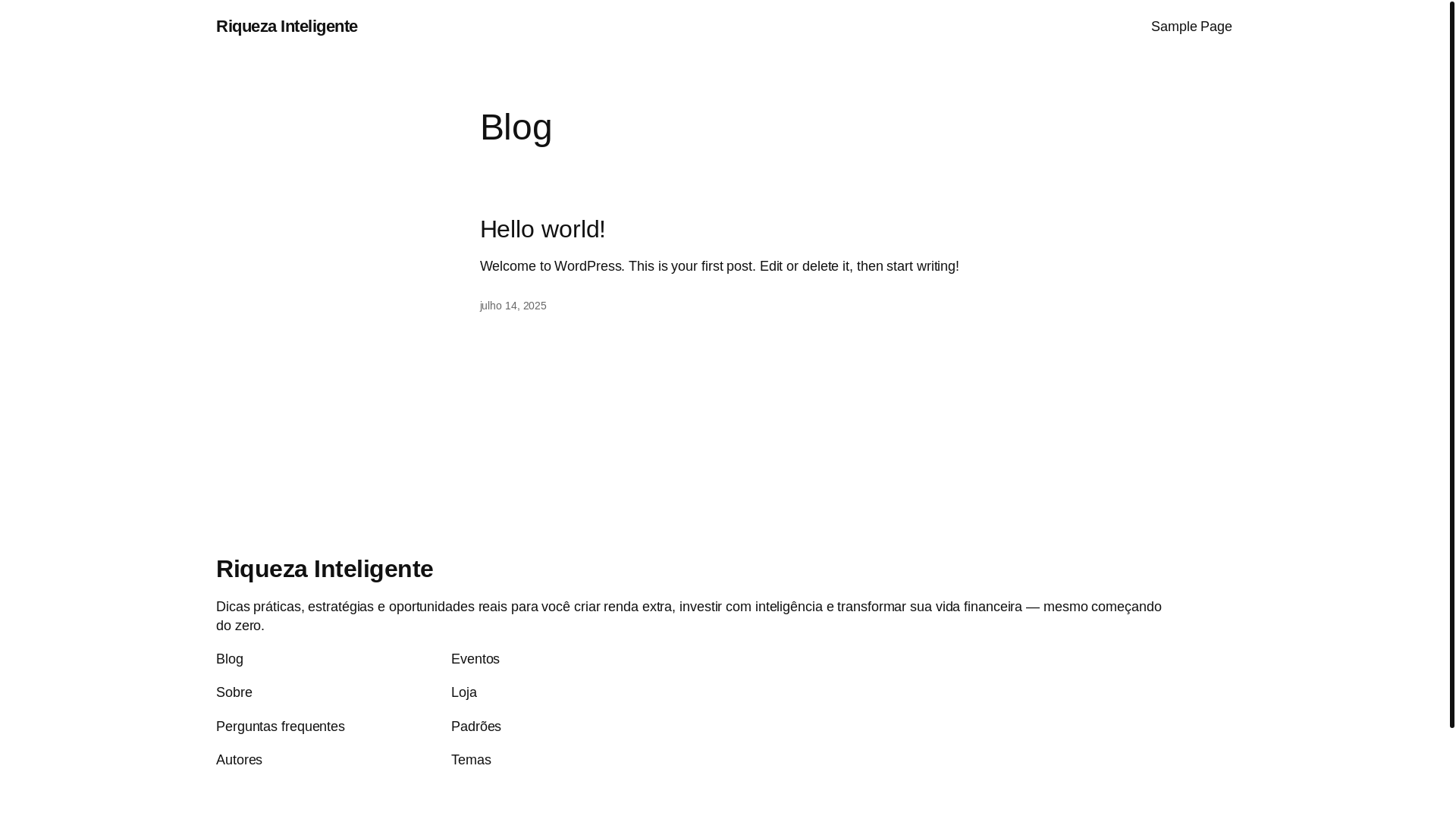 website screenshot of https://riquezainteligente.online/