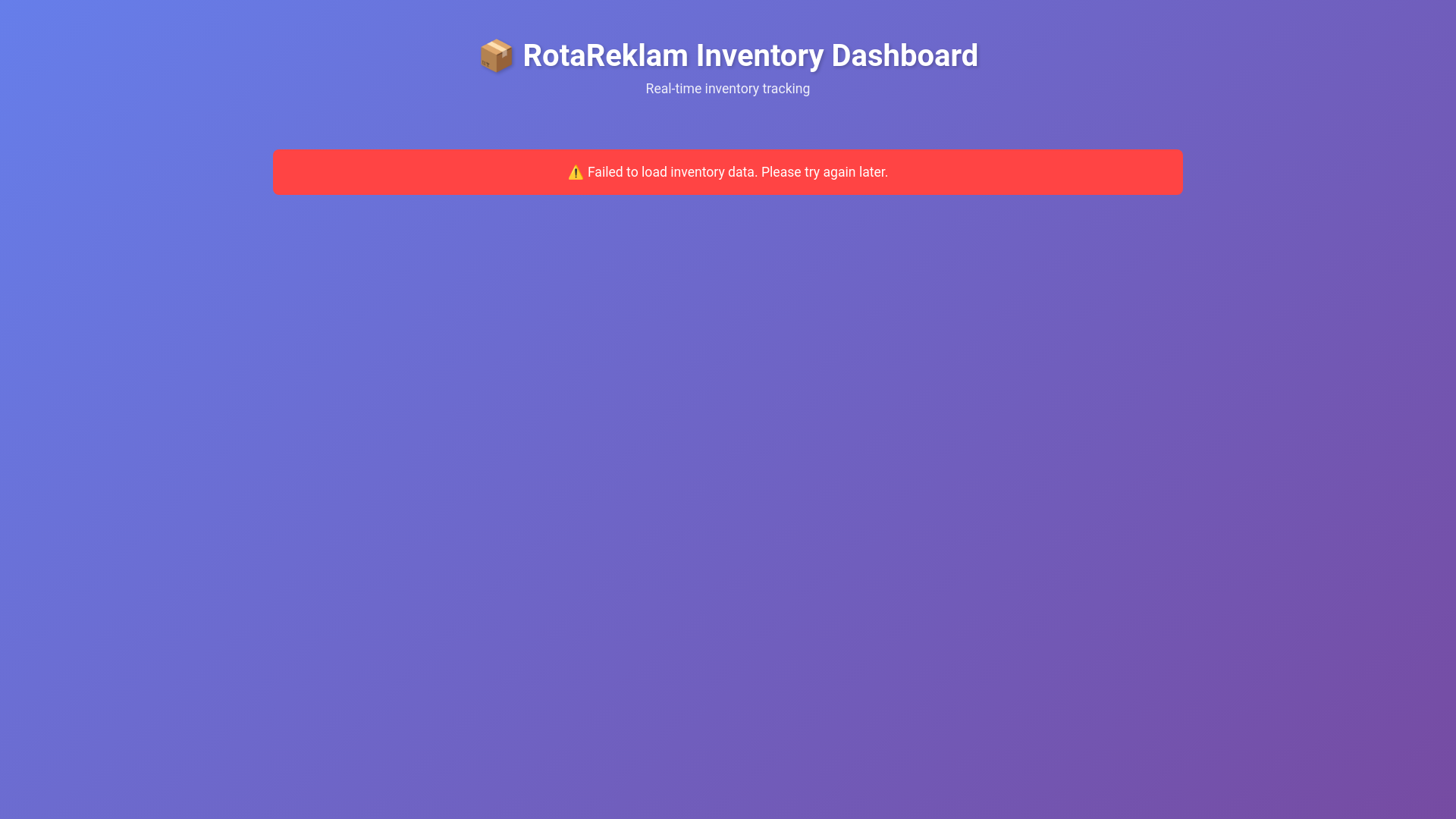 website screenshot of https://apps-rota-inventory-gui.pages.dev/