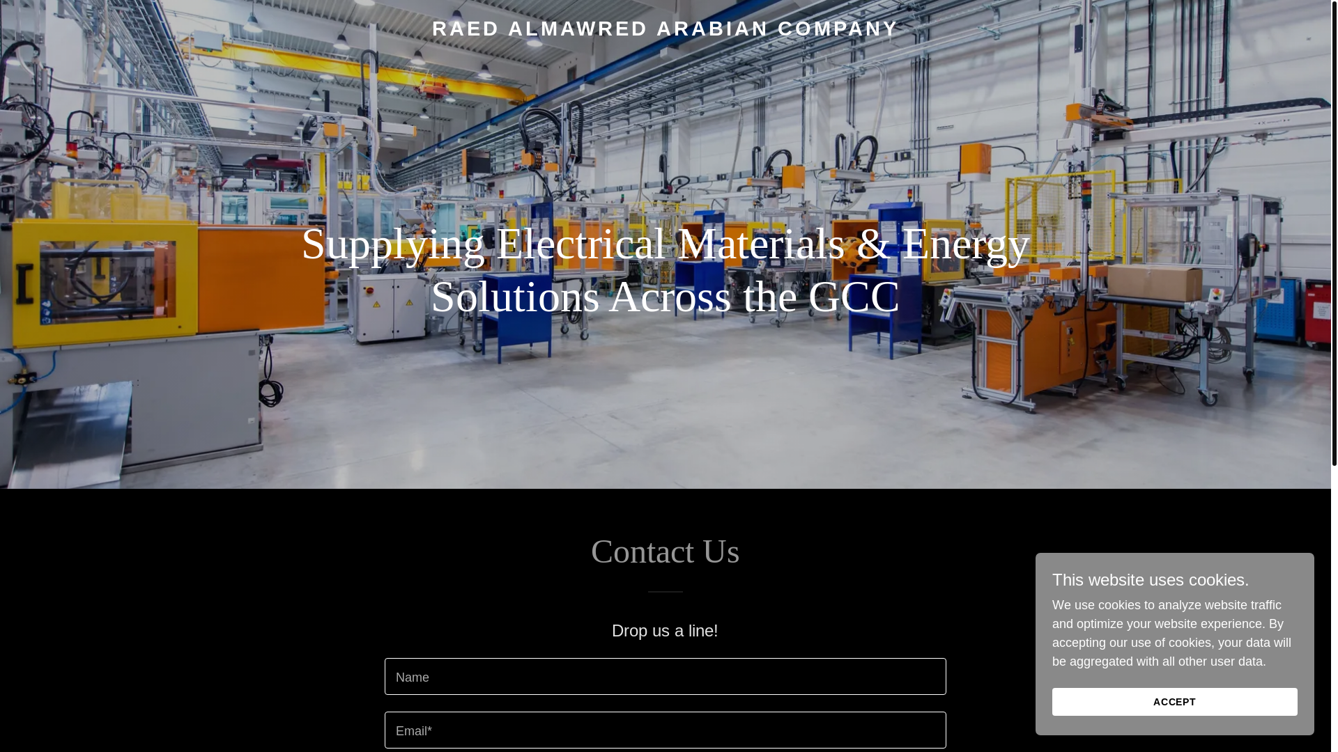 website screenshot of https://raac-electric.com/