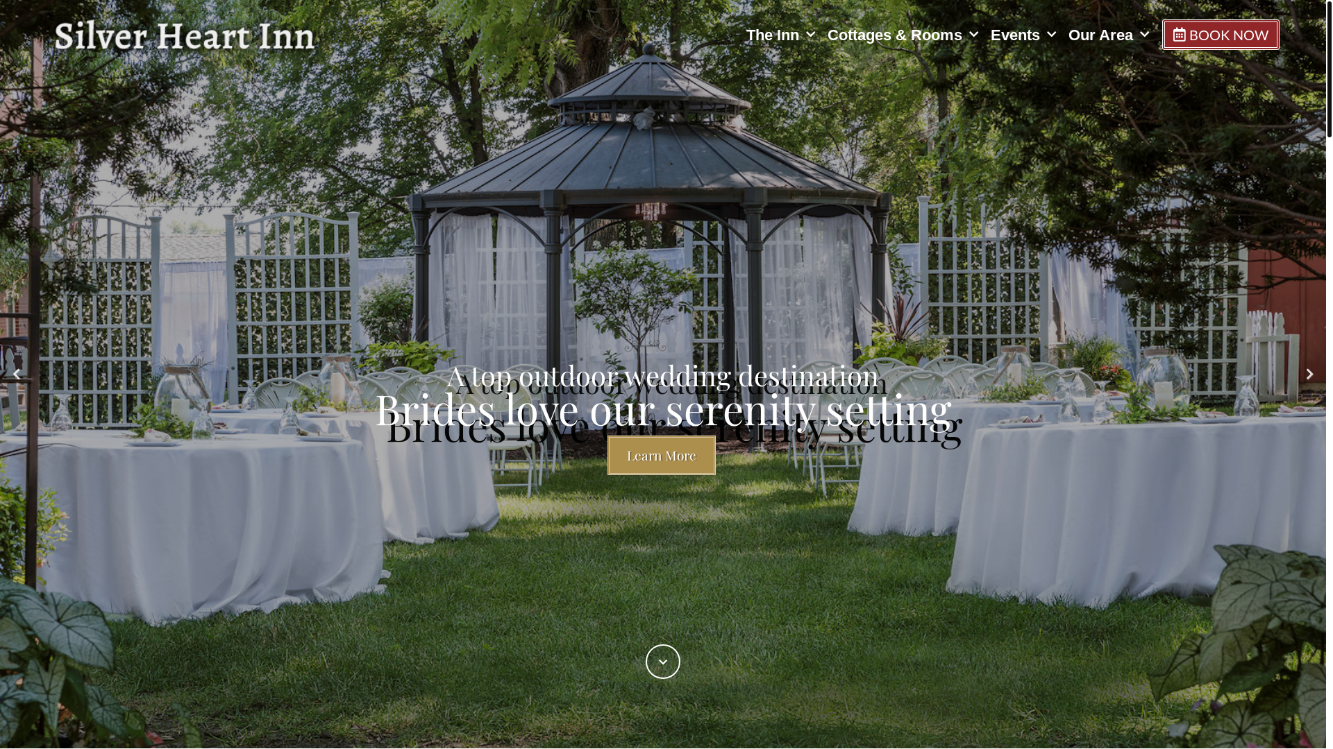 website screenshot of https://silverheartinn.net/