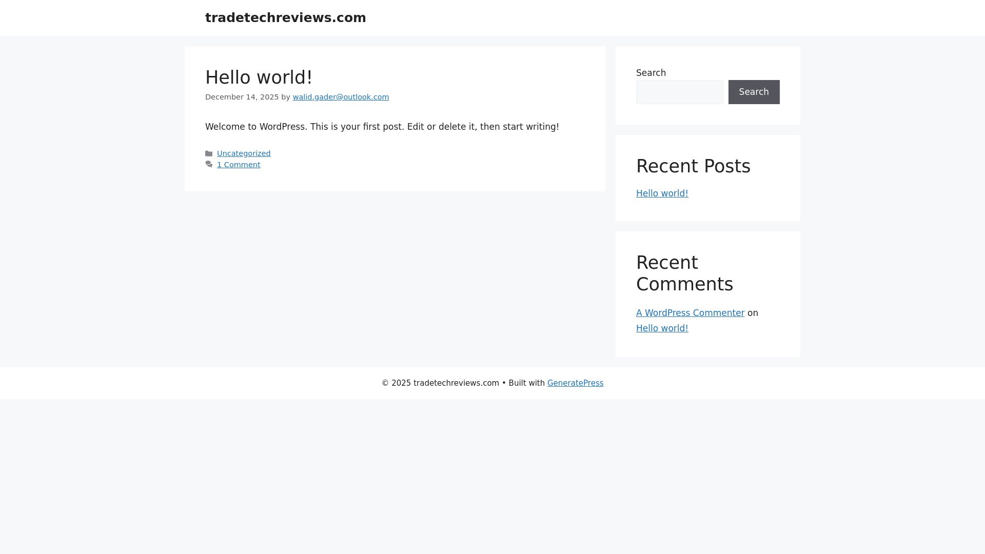 website screenshot of https://tradetechreviews.com/