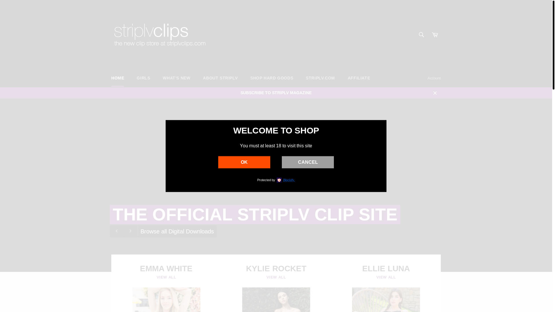 website screenshot of https://striplvclips.com/