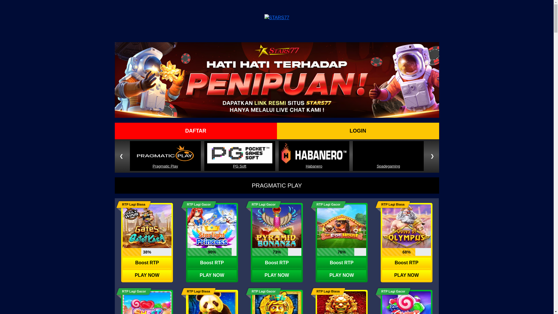 website screenshot of https://rtp14-stars77.store/