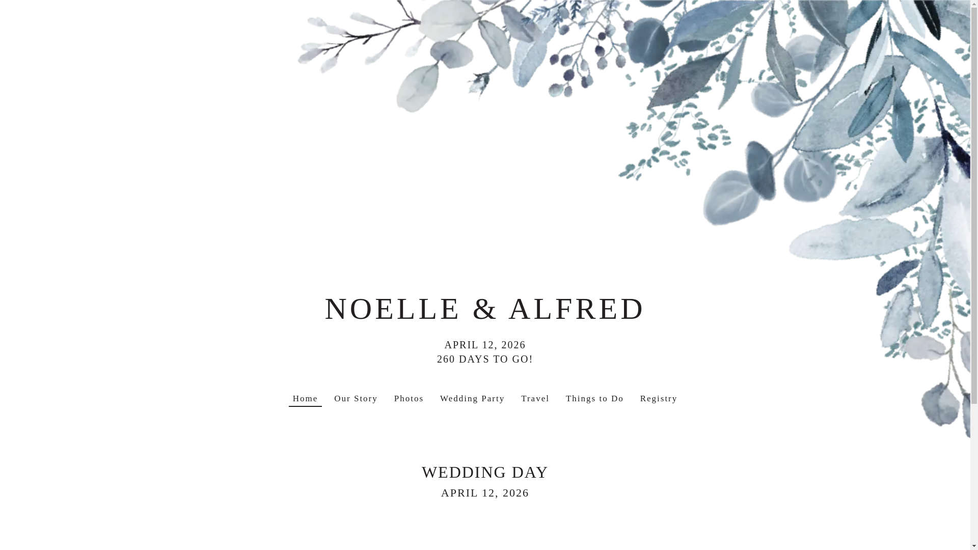 website screenshot of https://noelle-and-alfred-april-2026.com/